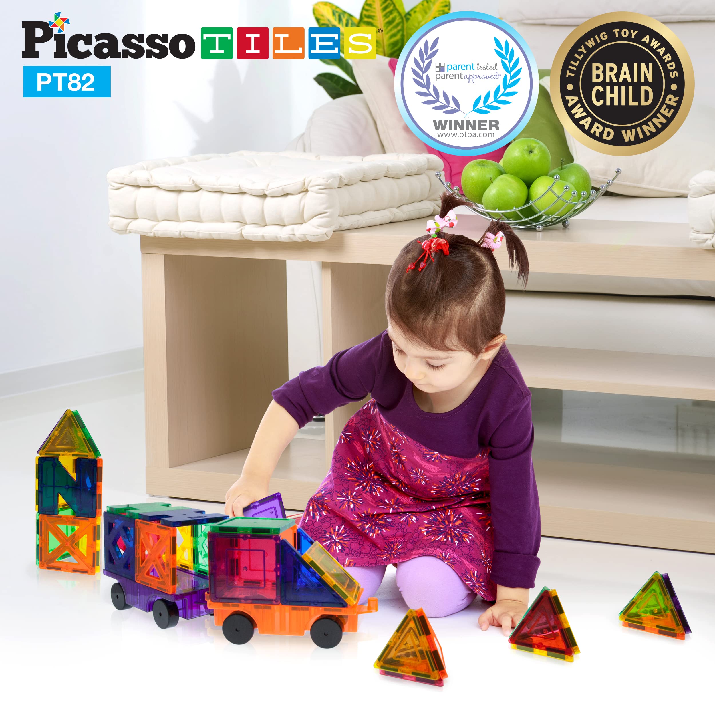 Foto 3 pulgar | Set de Creatividad Building Blocks Picassotiles Pt82 Transparente - Venta Internacional