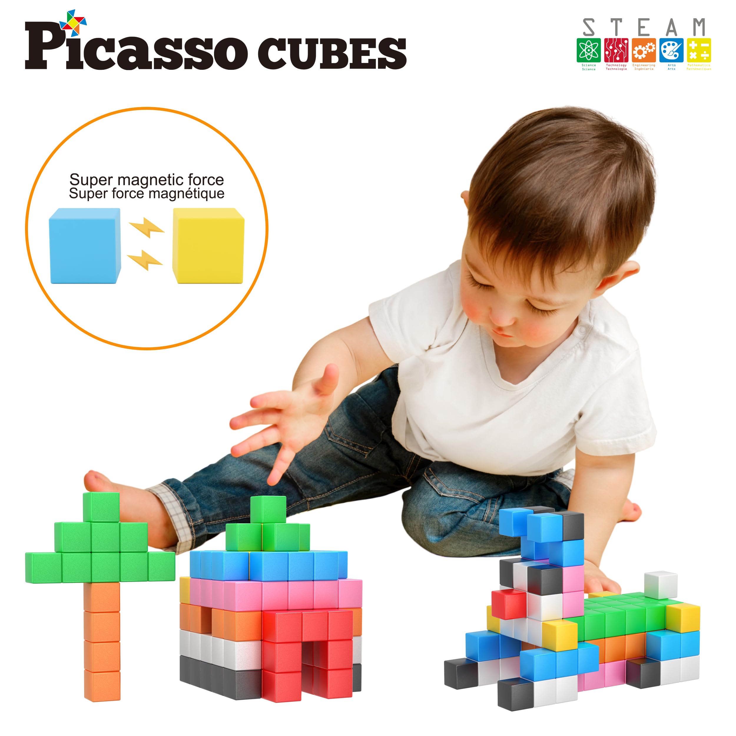 Foto 3 pulgar | Bloques de Construcción Picassotiles 108 Piezas - Venta Internacional