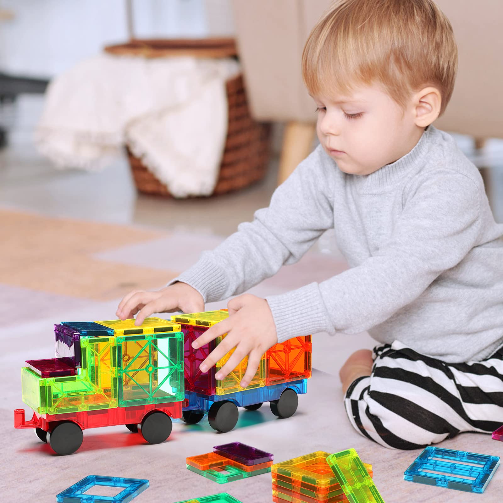 Foto 4 pulgar | Juego Magnético para Coches Gemmic Magnet Construction Vehicle 2 Piezas - Venta Internacional