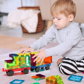 Foto 3 | Juego Magnético para Coches Gemmic Magnet Construction Vehicle 2 Piezas - Venta Internacional