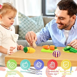 Foto 5 | Set de 29 Piezas para Cortar Frutas y Verduras para Niños - Venta Internacional