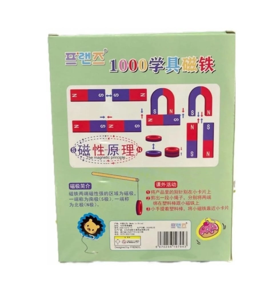 Foto 3 pulgar | Kit Didáctico con Imanes de 11 Piezas - Venta Internacional
