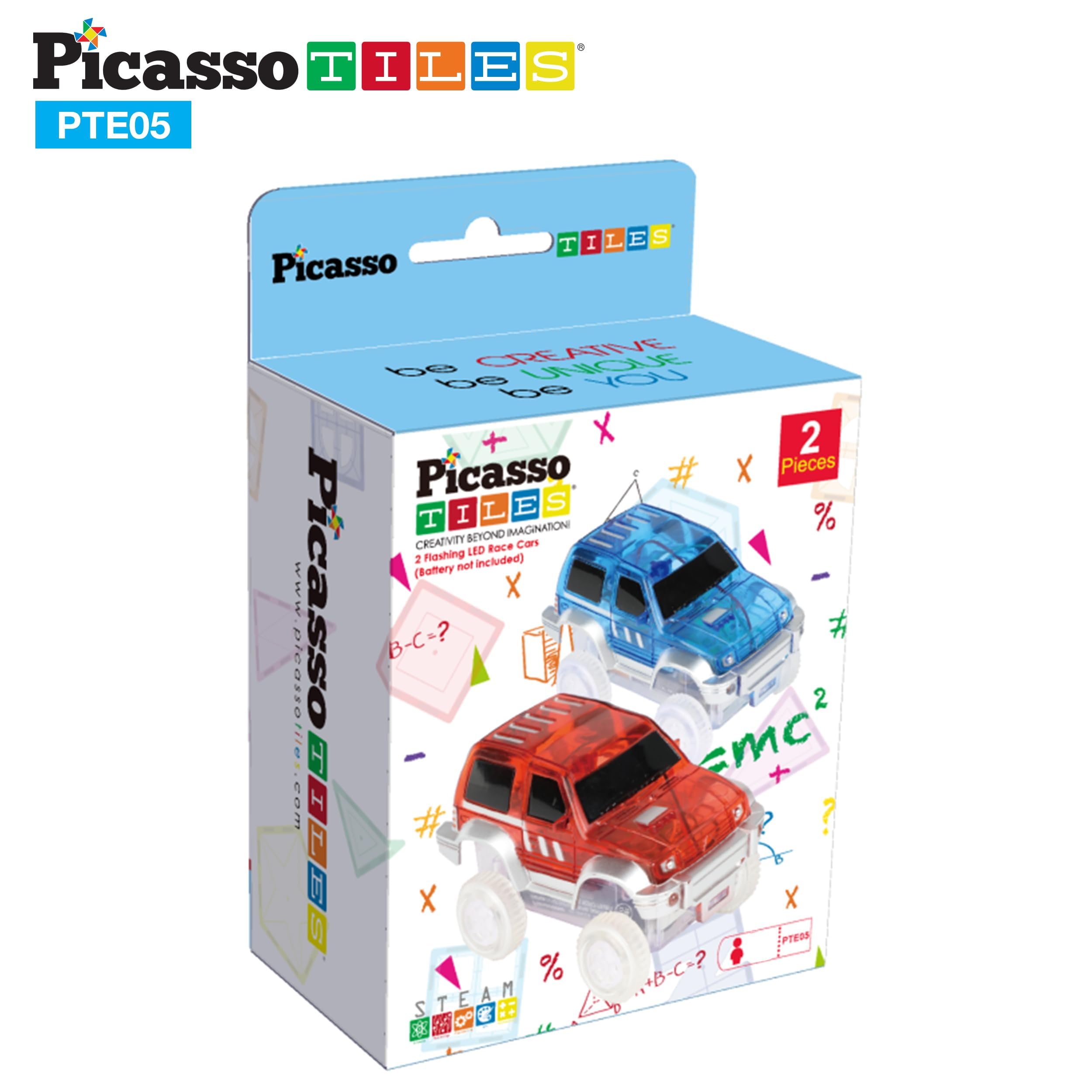 Foto 8 pulgar | Juego De Coches De Juguete Picassotiles Magnéticos, 2 Piezas, Para Niños De Más De 3 Años - Venta Internacional.