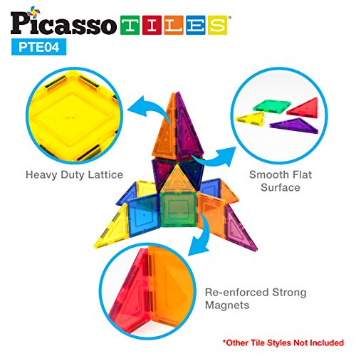 Foto 6 | Juego De Bloques De Construcción Magnéticos Picassotiles Pte04, 12 Piezas - Venta Internacional.