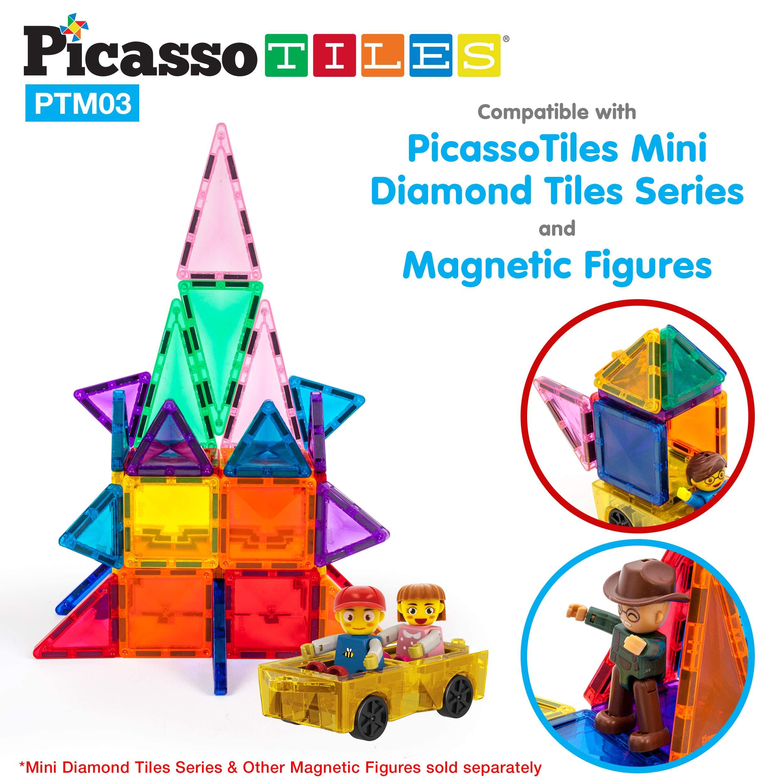 Foto 2 | Expansión De Azulejos Magnéticos Para Coche, Camión, Picassotiles Mini - Venta Internacional.