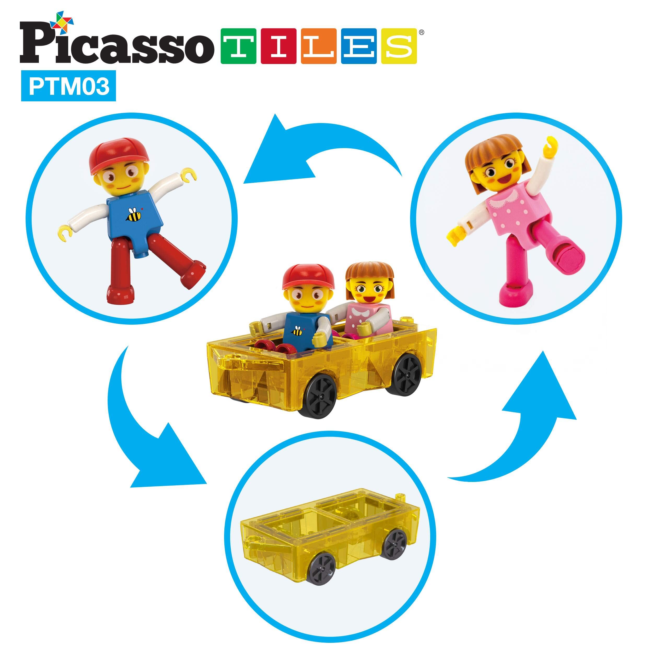 Foto 4 | Expansión De Azulejos Magnéticos Para Coche, Camión, Picassotiles Mini - Venta Internacional.