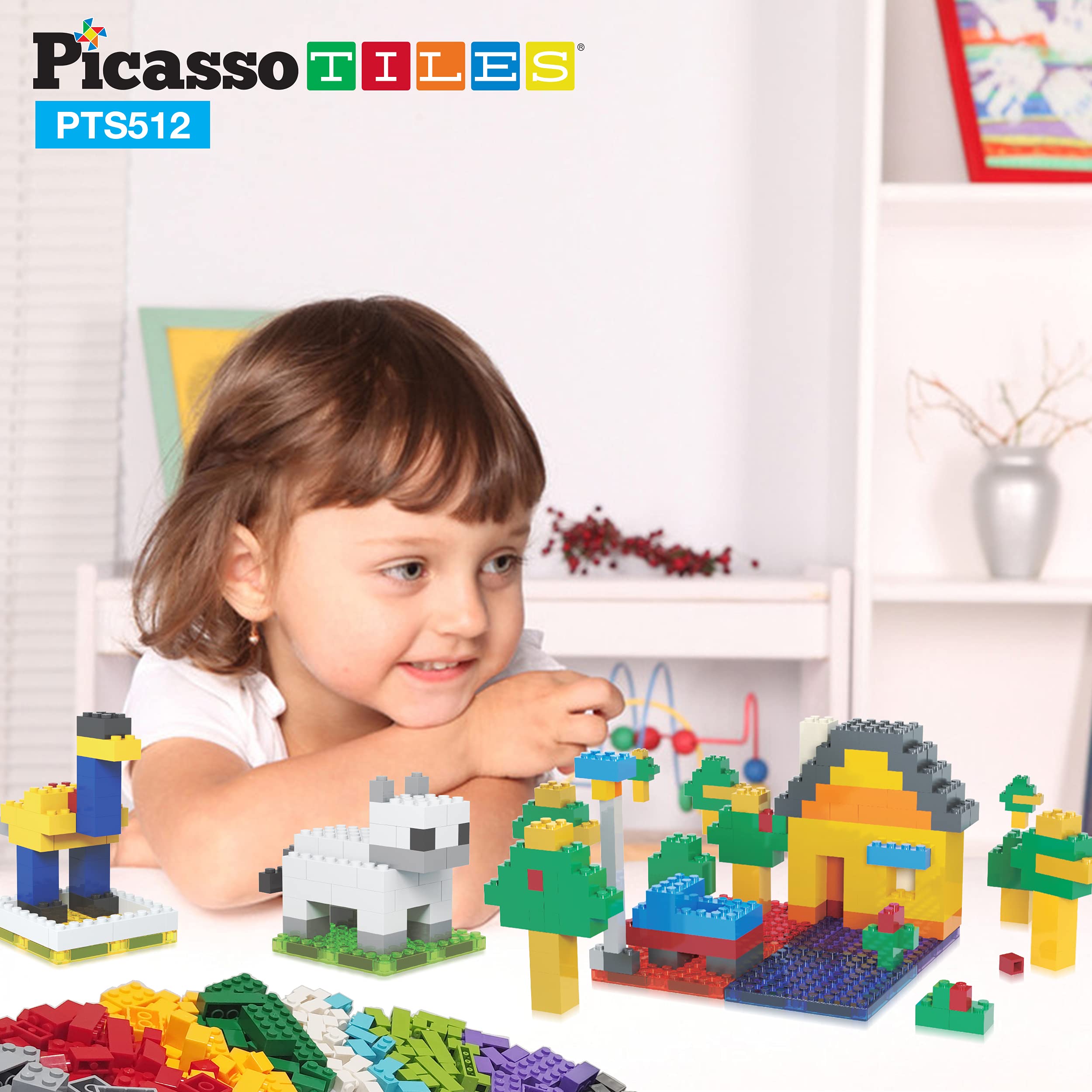 Foto 3 pulgar | Set De Construcción Picassotiles, 512 Unidades, Grand Playset Magnetic - Venta Internacional.