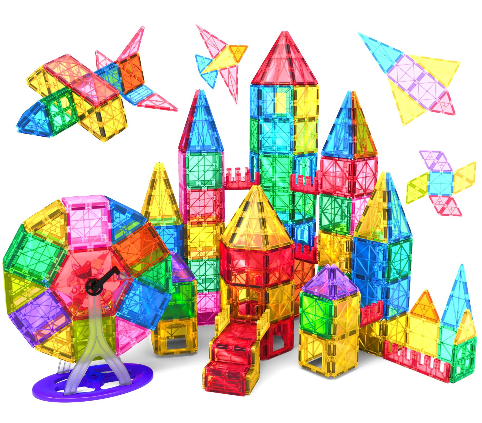 Foto 2 pulgar | Set De Construcción De Azulejos Magnéticos Jasonwell, 57 Piezas, Para Niños De 3 A 10 Años - Venta Internacional.