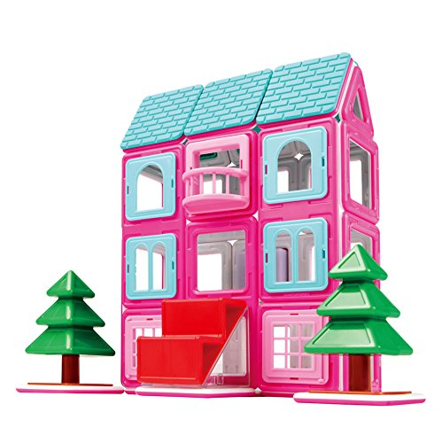 Foto 4 | Juguete De Construcción Magformers Sweet House 64 Piezas Rosa/morado 3+ - Venta Internacional.