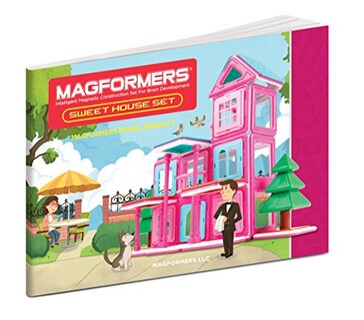 Foto 5 | Juguete De Construcción Magformers Sweet House 64 Piezas Rosa/morado 3+ - Venta Internacional.