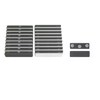 Foto 1 | 30 Porta Gafete Magnético Con 3 Imanes Plástico Insignia Eo Safe Imports Esi-15503 Gris