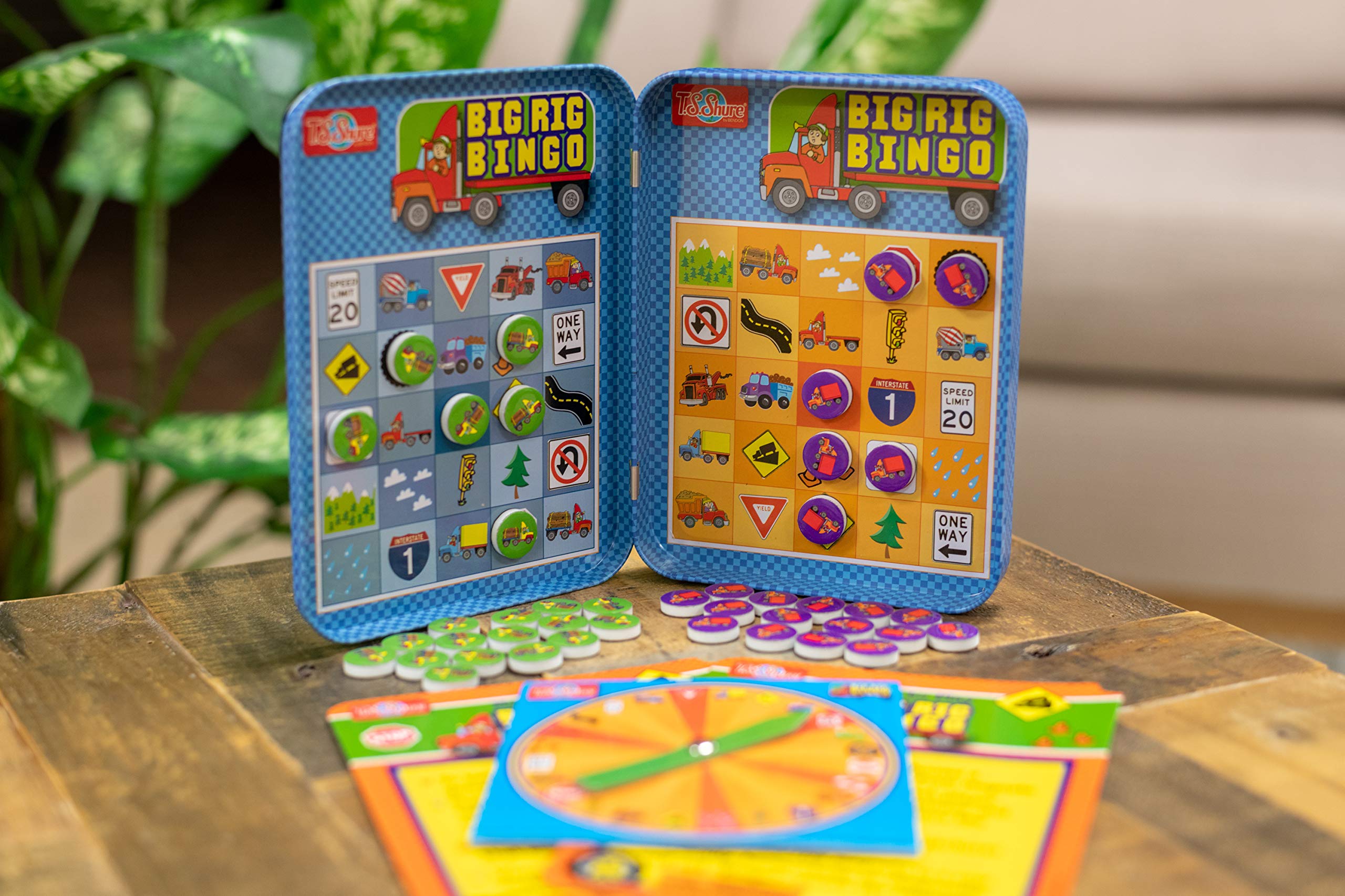 Foto 4 pulgar | Juego De Bingo Bendon Ts Shure Big Rig Trucks Con Lata Magnética - Venta Internacional.