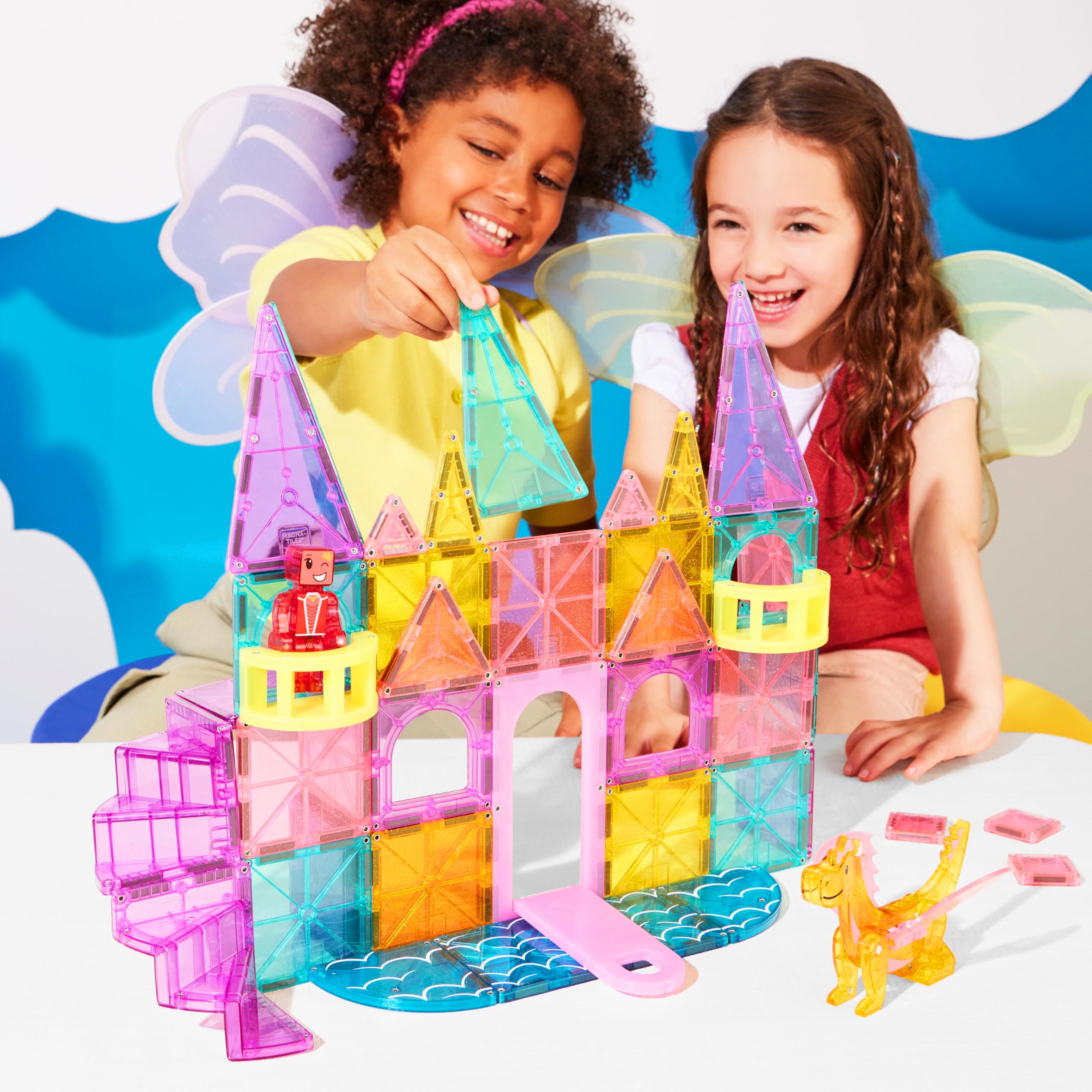 Foto 3 pulgar | Set De Construcción Magna-tiles Castle Dlx De 48 Piezas Con Figuras - Venta Internacional.