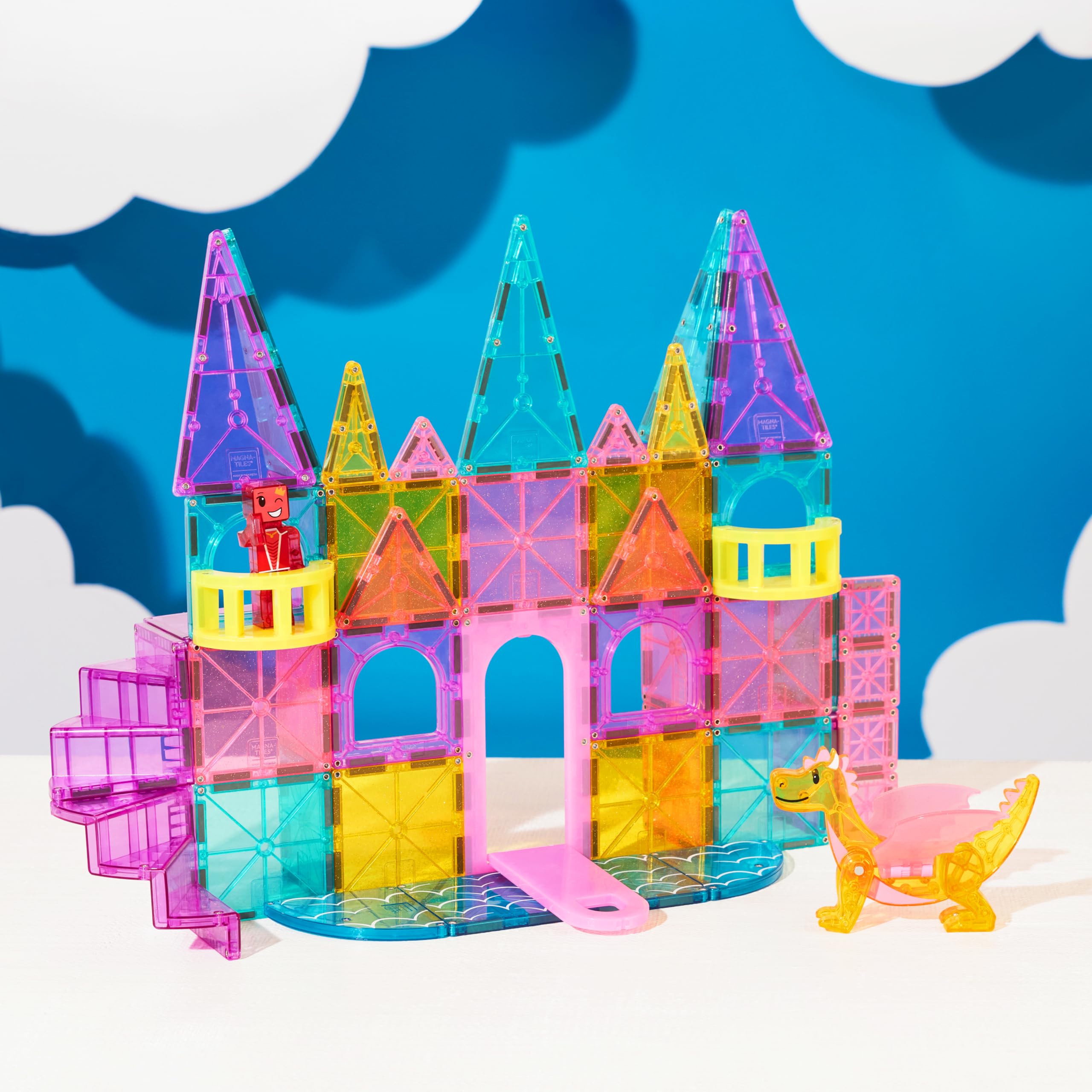 Foto 4 pulgar | Set De Construcción Magna-tiles Castle Dlx De 48 Piezas Con Figuras - Venta Internacional.