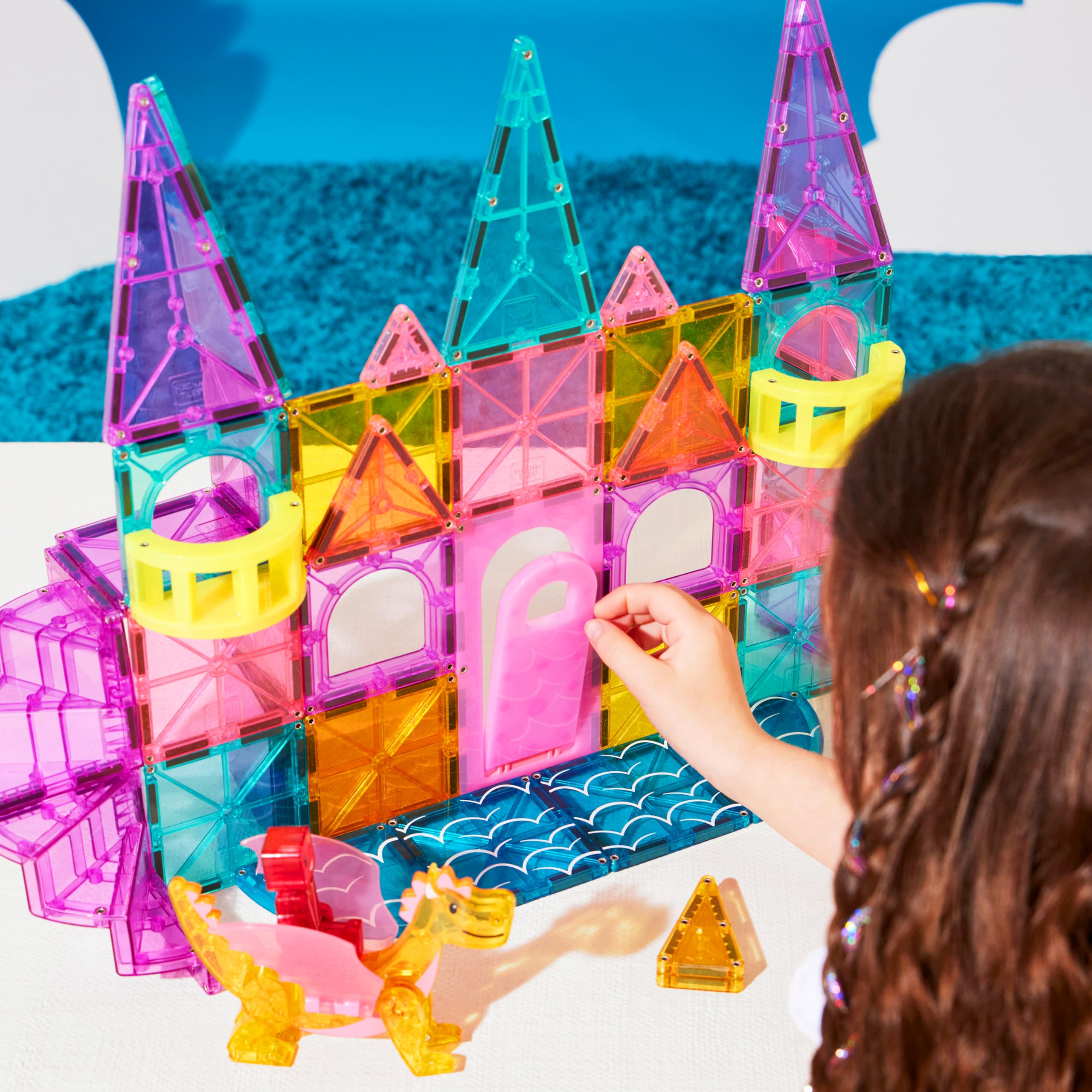 Foto 5 pulgar | Set De Construcción Magna-tiles Castle Dlx De 48 Piezas Con Figuras - Venta Internacional.