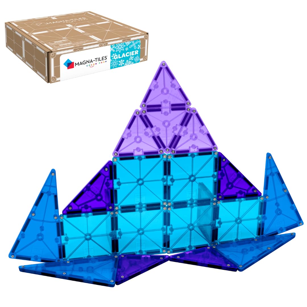 Set De Construcción Magna-tiles Color Shop Glacier, 20 Piezas - Venta Internacional.