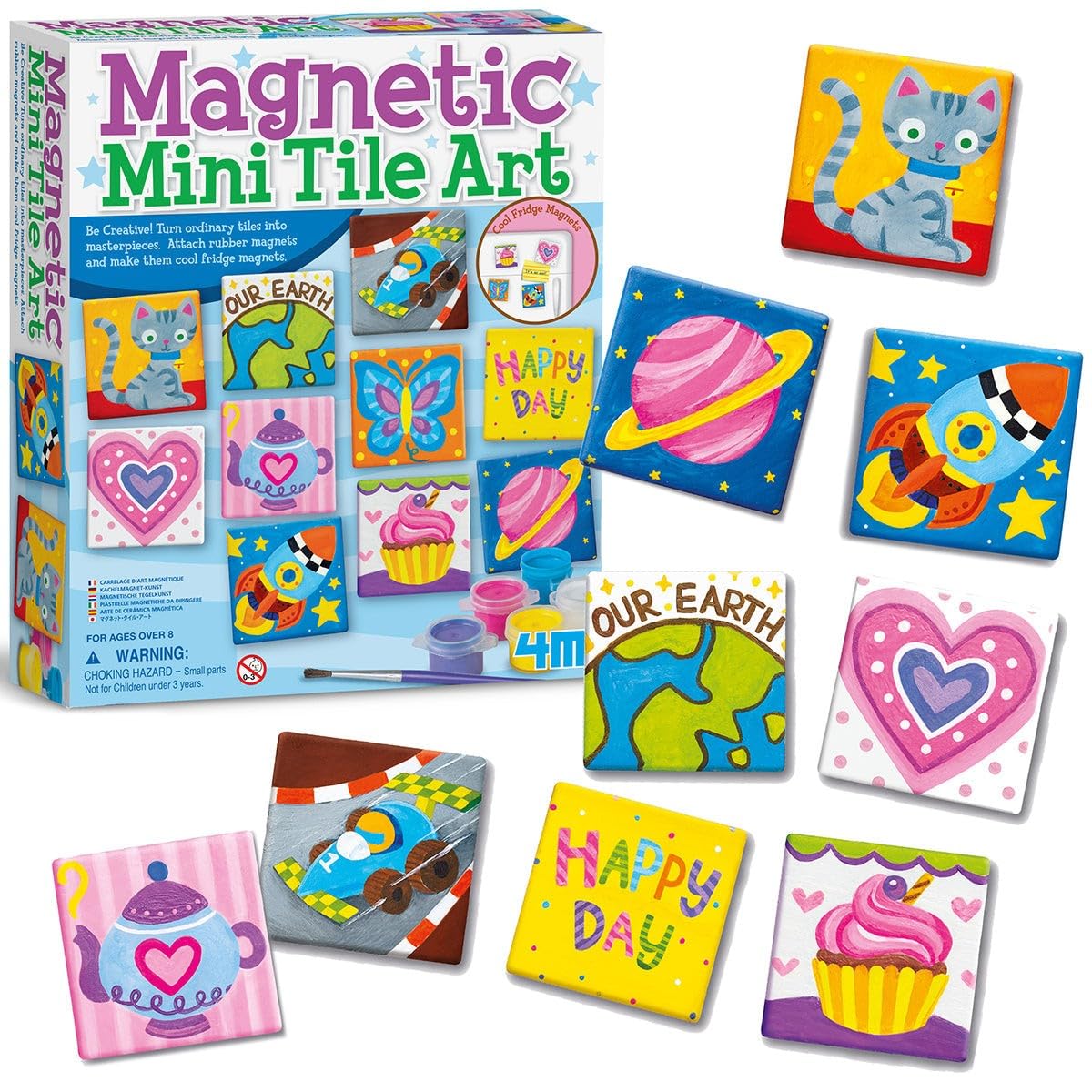 Foto 6 | Kit Art & Crafts, Miniazulejo Magnético De 4 M, Para Más De 8 Años - Venta Internacional.