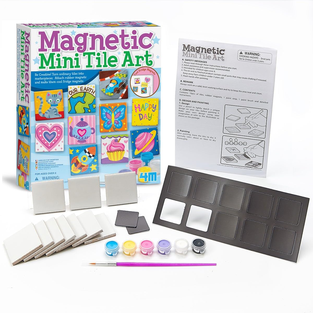 Foto 8 pulgar | Kit Art & Crafts, Miniazulejo Magnético De 4 M, Para Más De 8 Años - Venta Internacional.