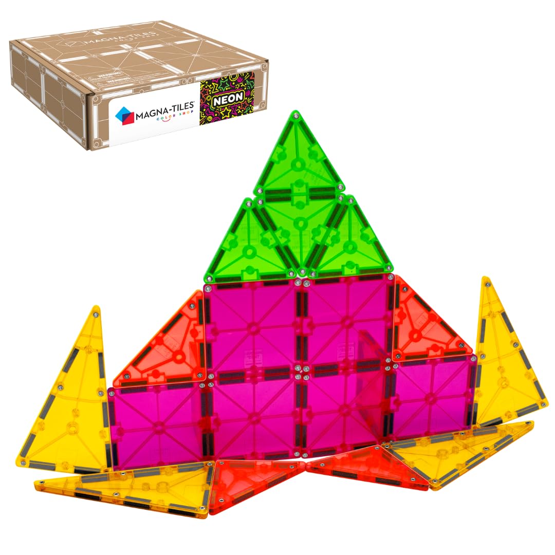 Set De Construcción Magnética Magna-tiles Color Shop Neon, 20 Piezas - Venta Internacional.