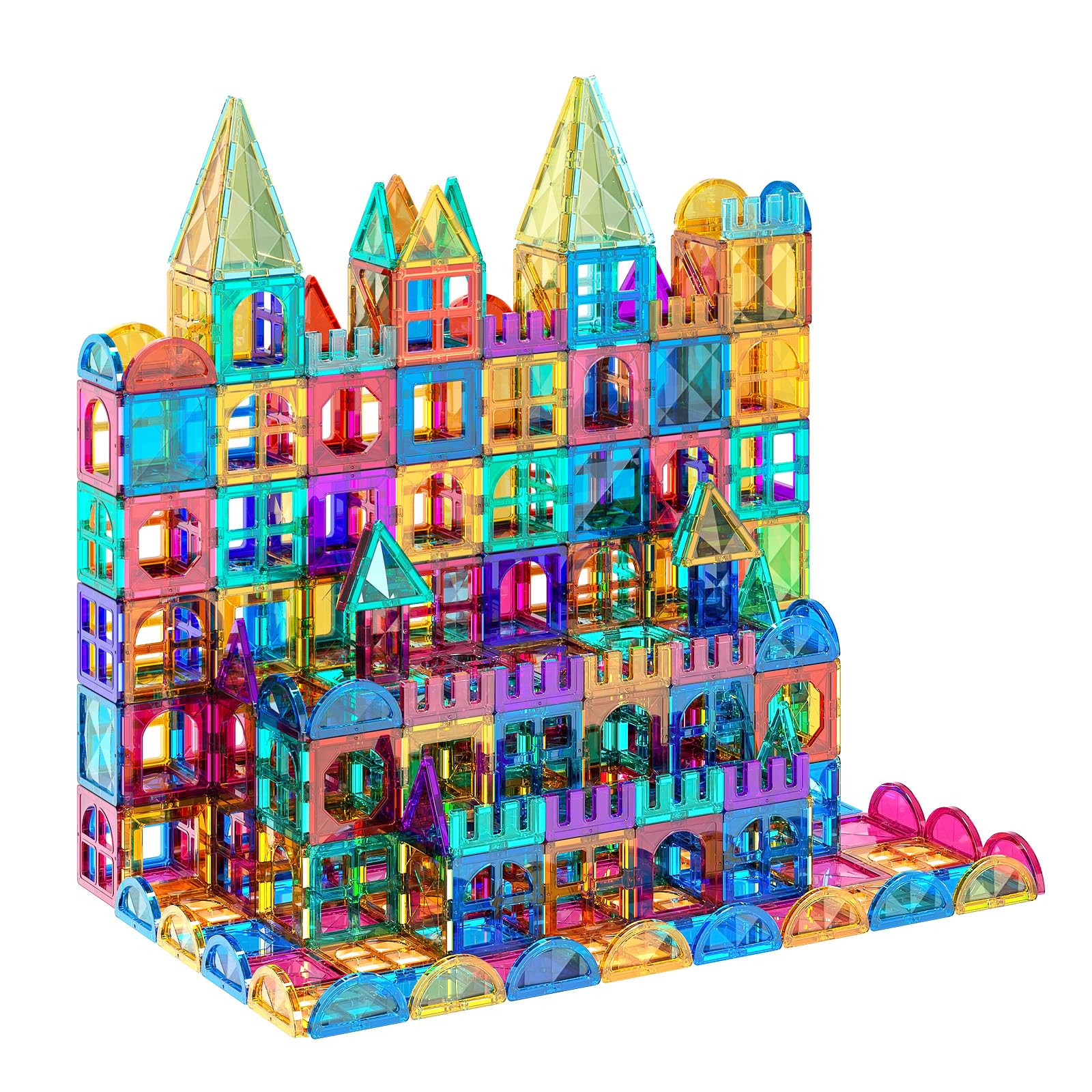 Set De Construcción Magnético Temi Magnetic Tiles, 80 Piezas, Para Niños A Partir De 3 Años - Venta Internacional.