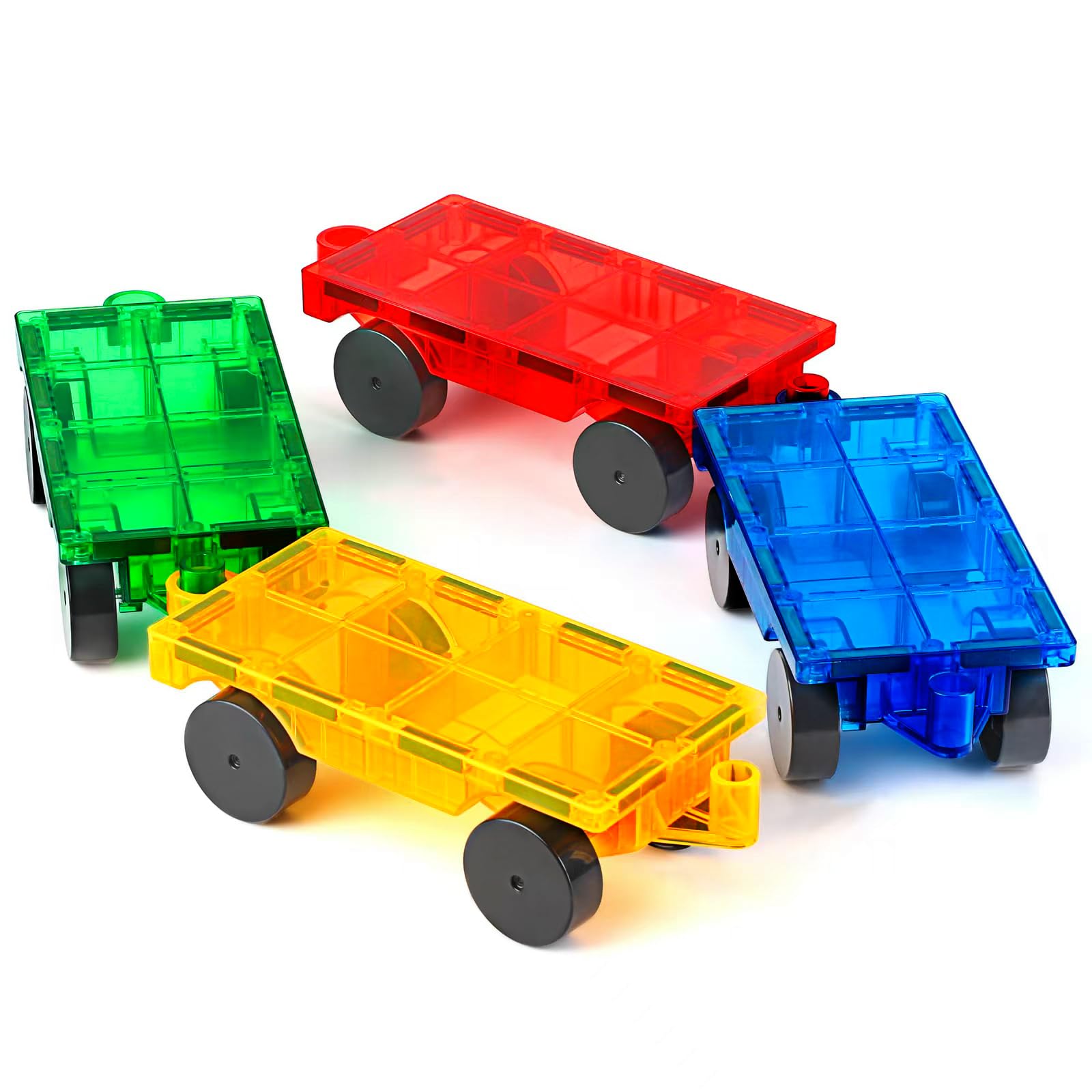 Azulejos Magnéticos Para Construcción Cars Mruikeny, 4 Piezas Para Más De 3 Años - Venta Internacional.