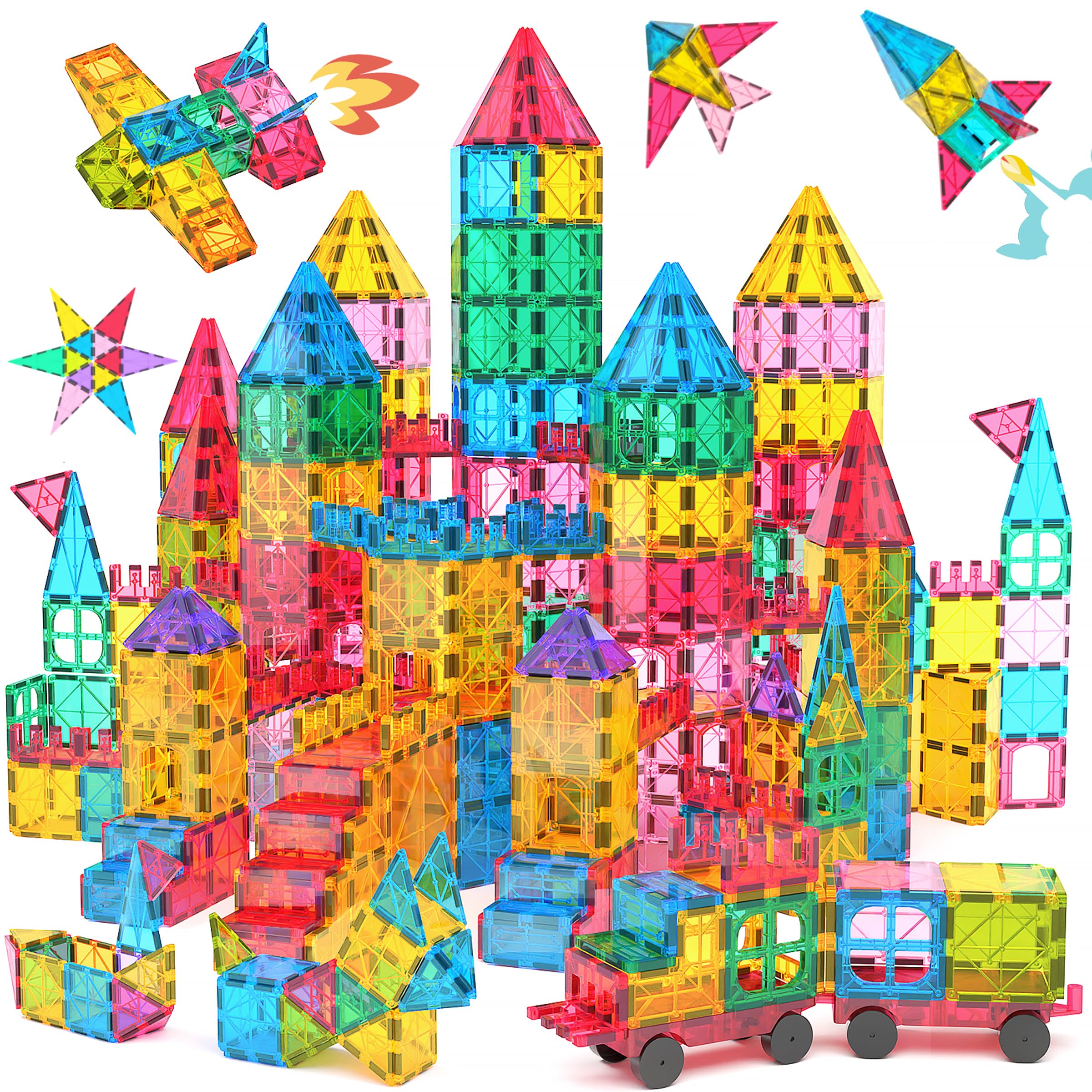 Set De Construcción De Azulejos Magnéticos Jasonwell Con Imán 3d Para Niños - Venta Internacional.