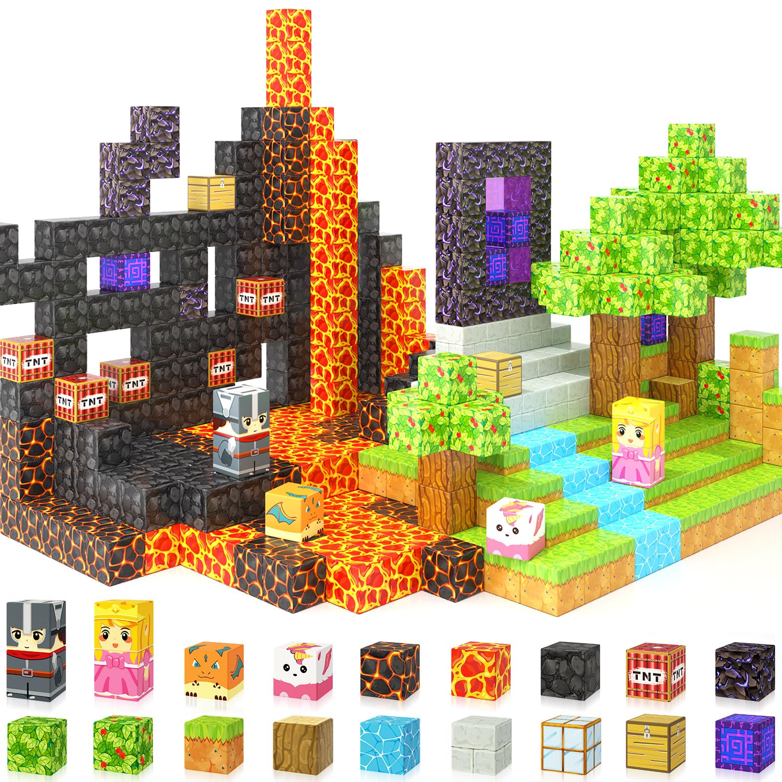 Bloques Magnéticos Coodoo Build Mine Magnet World Magic Forest - Venta Internacional