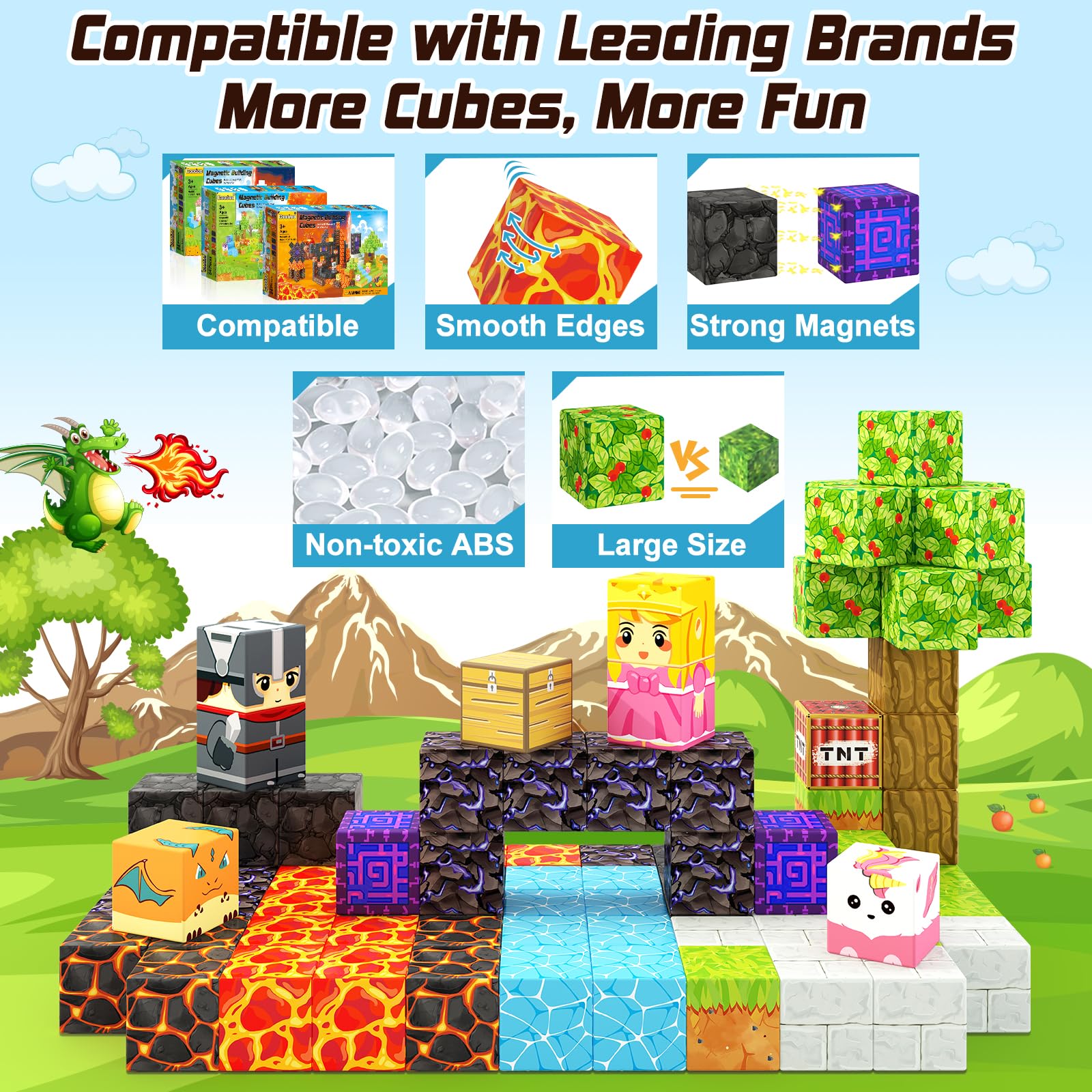 Foto 3 pulgar | Bloques Magnéticos Coodoo Build Mine Magnet World Magic Forest - Venta Internacional