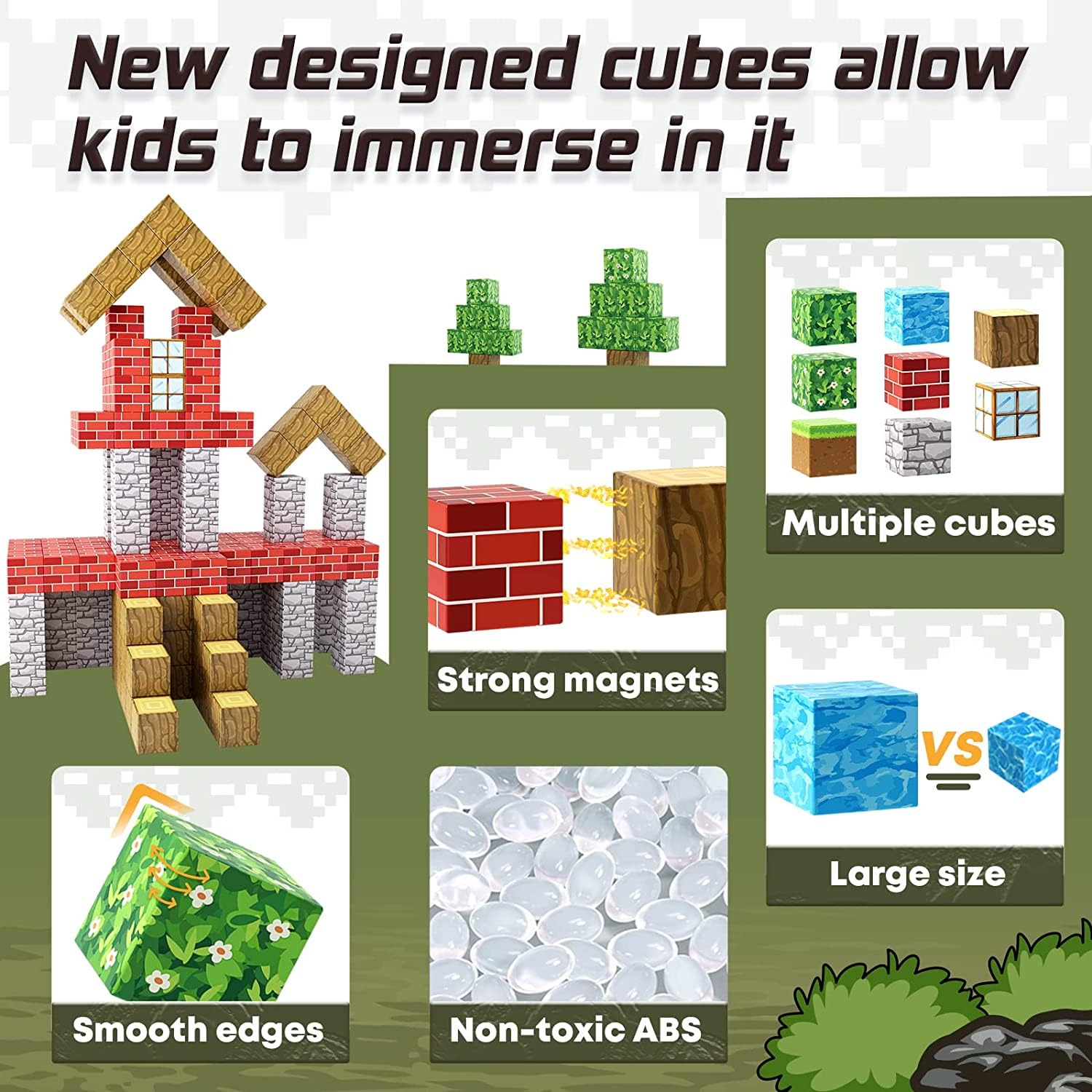 Foto 6 | Bloques Magnéticos Toylogy, 100 Unidades, Para Niños Y Niñas Mayores De 3 Años - Venta Internacional.