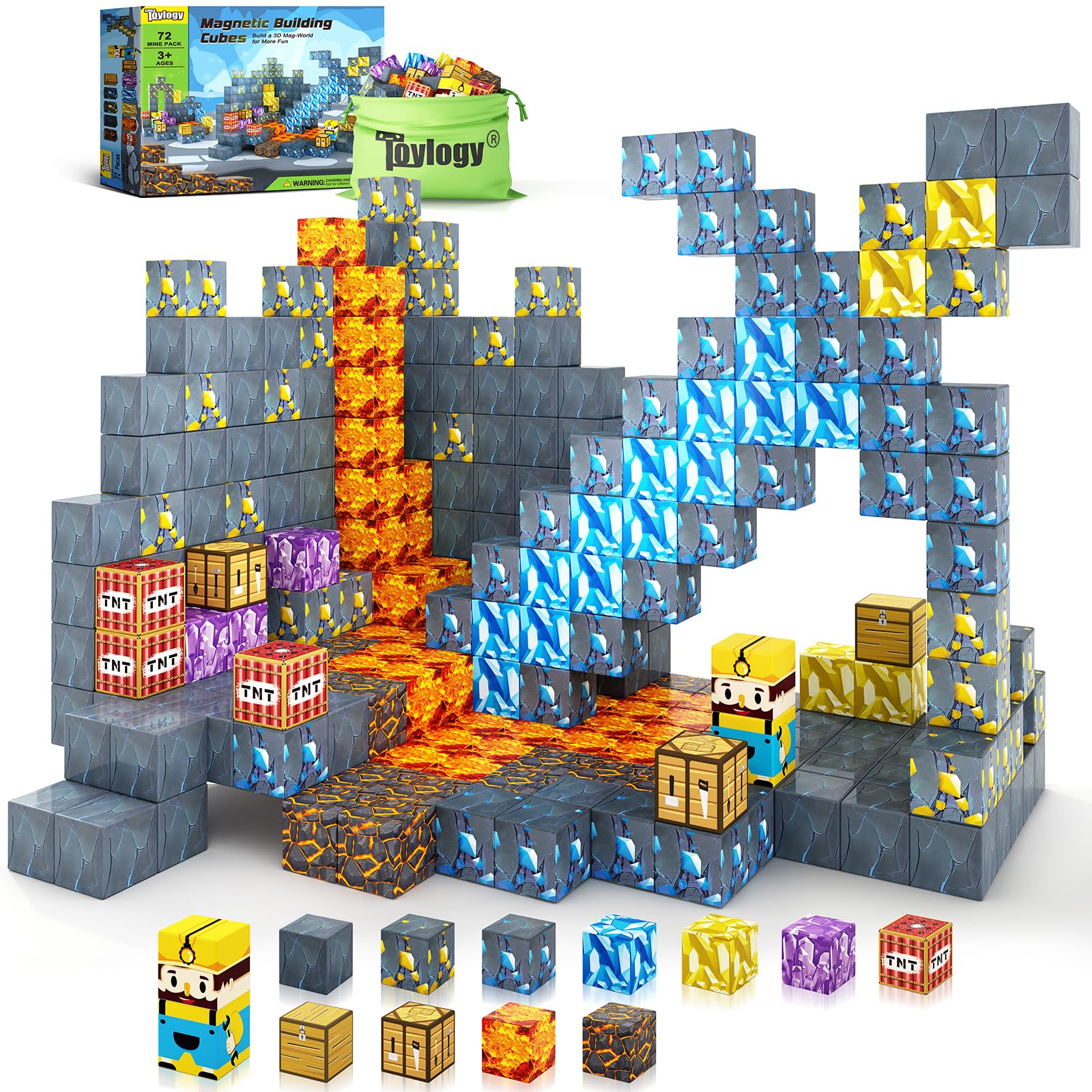 Foto 2 pulgar | Bloques Magnéticos Toylogy Mine Magnet World Sword Edition 3+ - Venta Internacional.