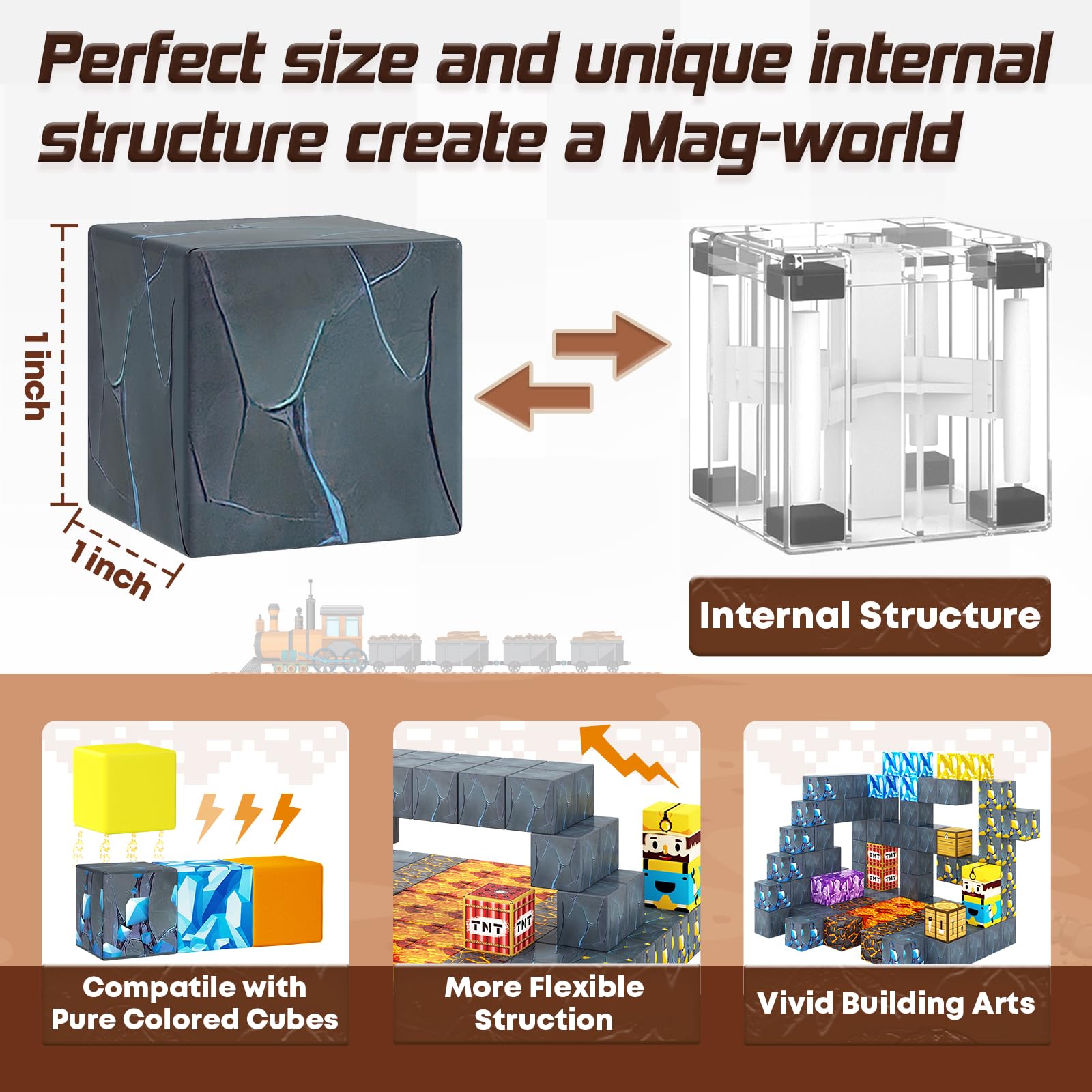 Foto 6 | Bloques Magnéticos Toylogy Mine Magnet World Sword Edition 3+ - Venta Internacional.