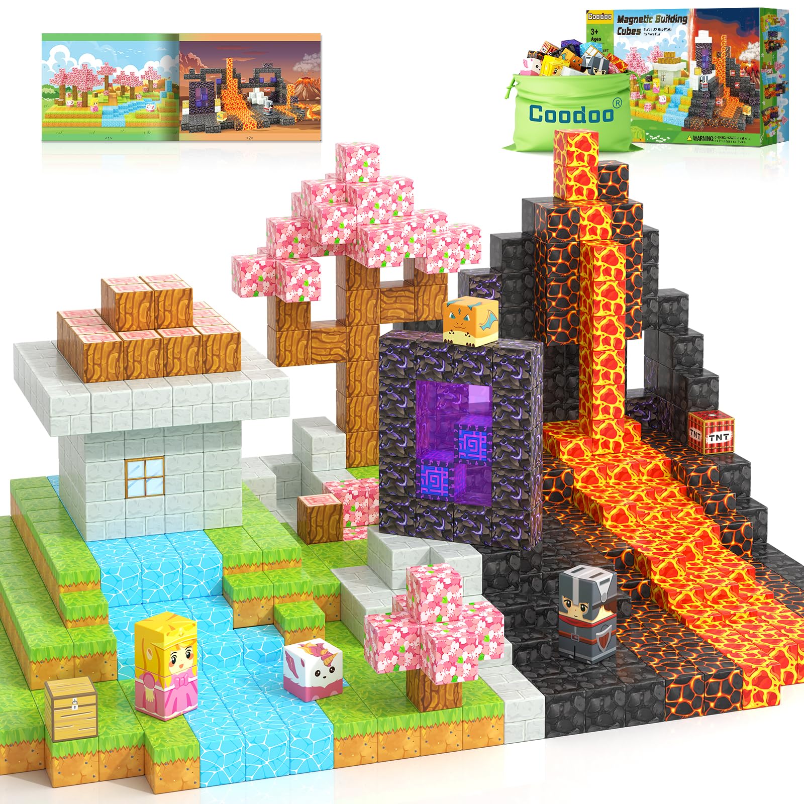 Foto 1 | Bloques Magnéticos Coodoo Build Mine Magnet World Magic, 84 Unidades - Venta Internacional.