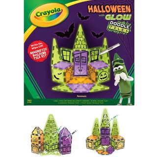 Foto 1 | Set De Azulejos Magnéticos Createon Crayola Halloween Glow Doodle - Venta Internacional.