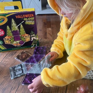 Foto 5 | Set De Azulejos Magnéticos Createon Crayola Halloween Glow Doodle - Venta Internacional.