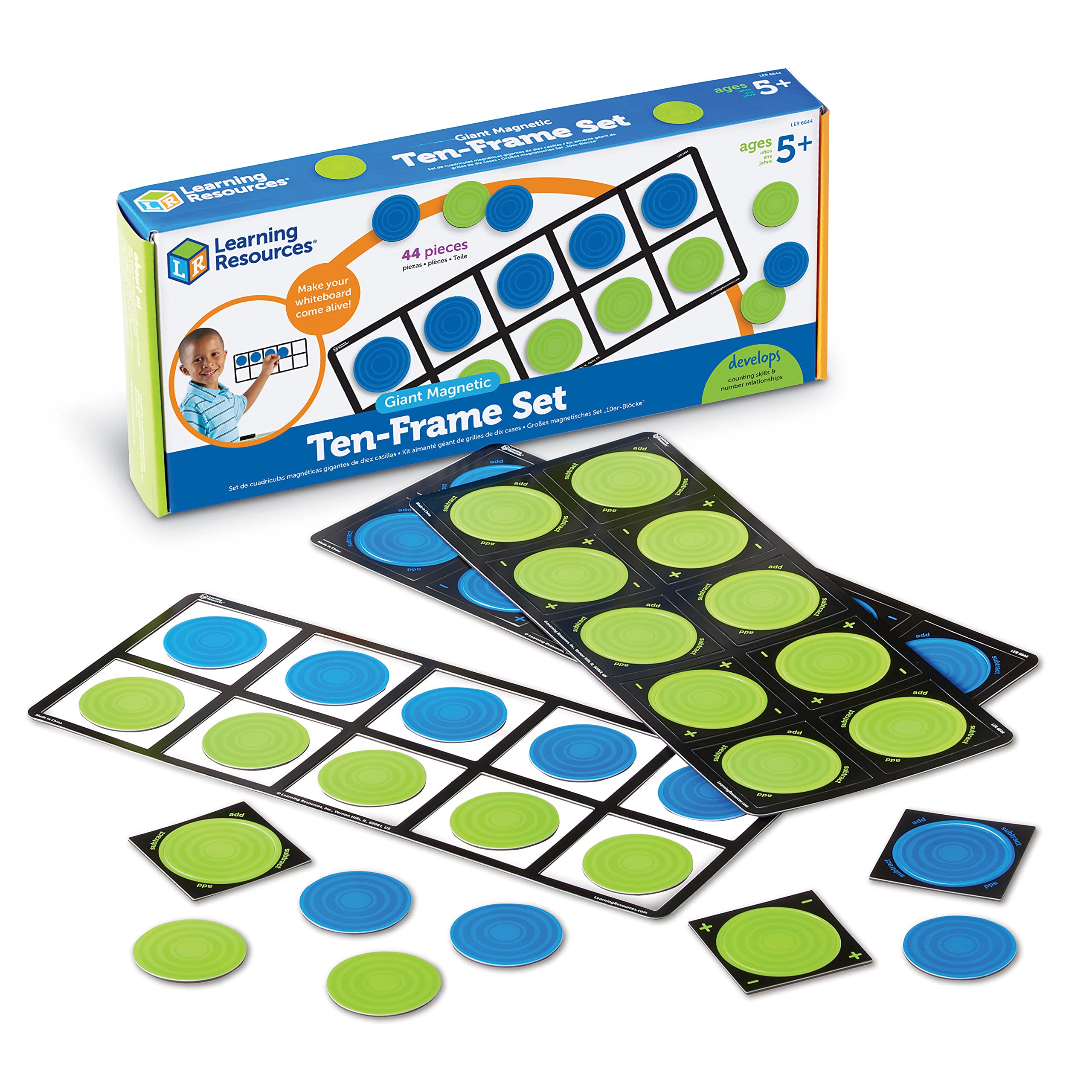 Juego De 10 Marcos Magnéticos, Learning Resources, Juego Gigante De 4 - Venta Internacional.