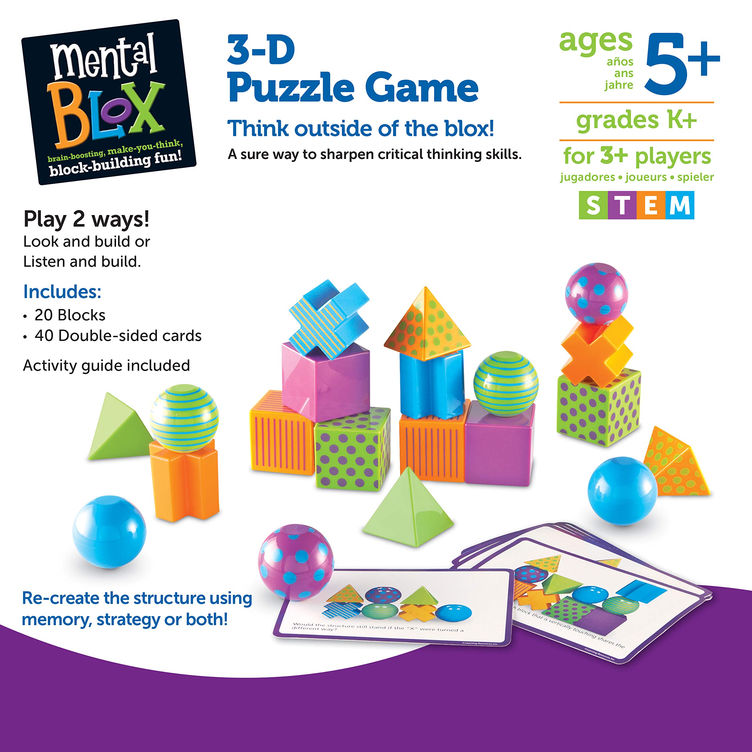 Foto 7 pulgar | Recursos De Aprendizaje Del Juego Mental Blox Critical Thinking 5+ - Venta Internacional.
