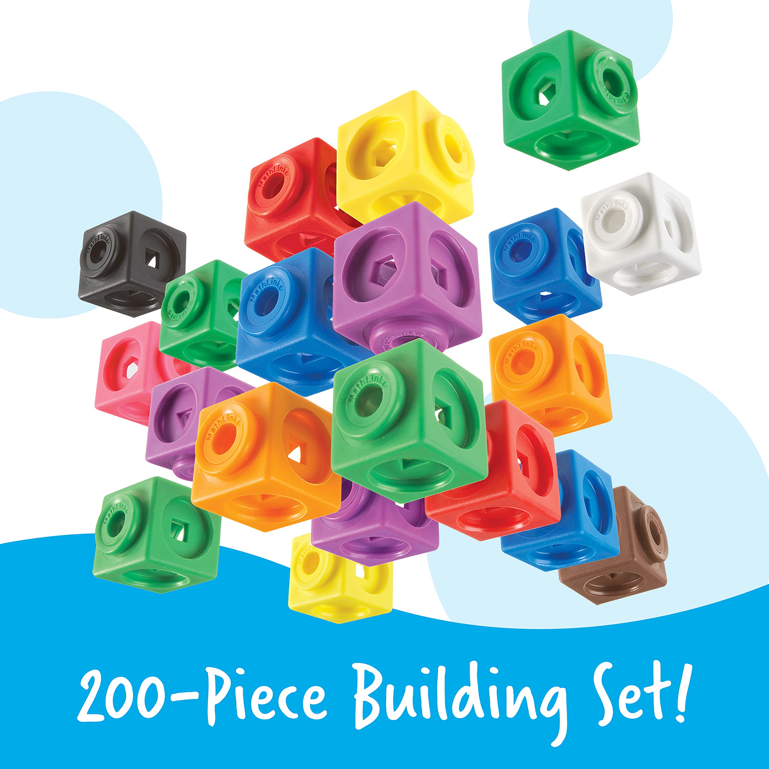 Foto 3 pulgar | Juego De 200 Unidades De Mathlink Cubes Big Builders Con Guía De Actividades - Venta Internacional.