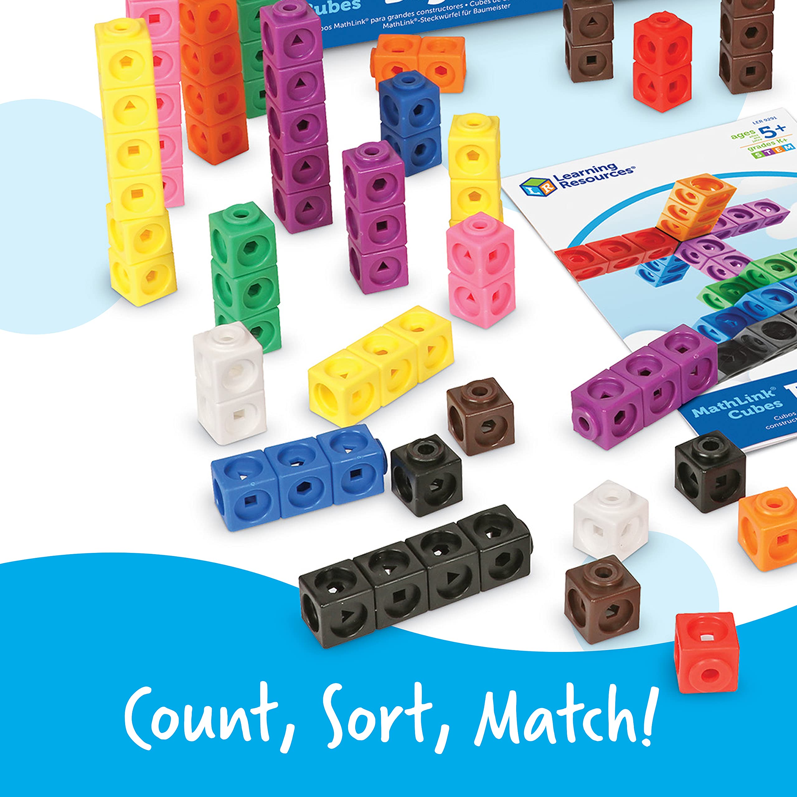 Foto 5 pulgar | Juego De 200 Unidades De Mathlink Cubes Big Builders Con Guía De Actividades - Venta Internacional.