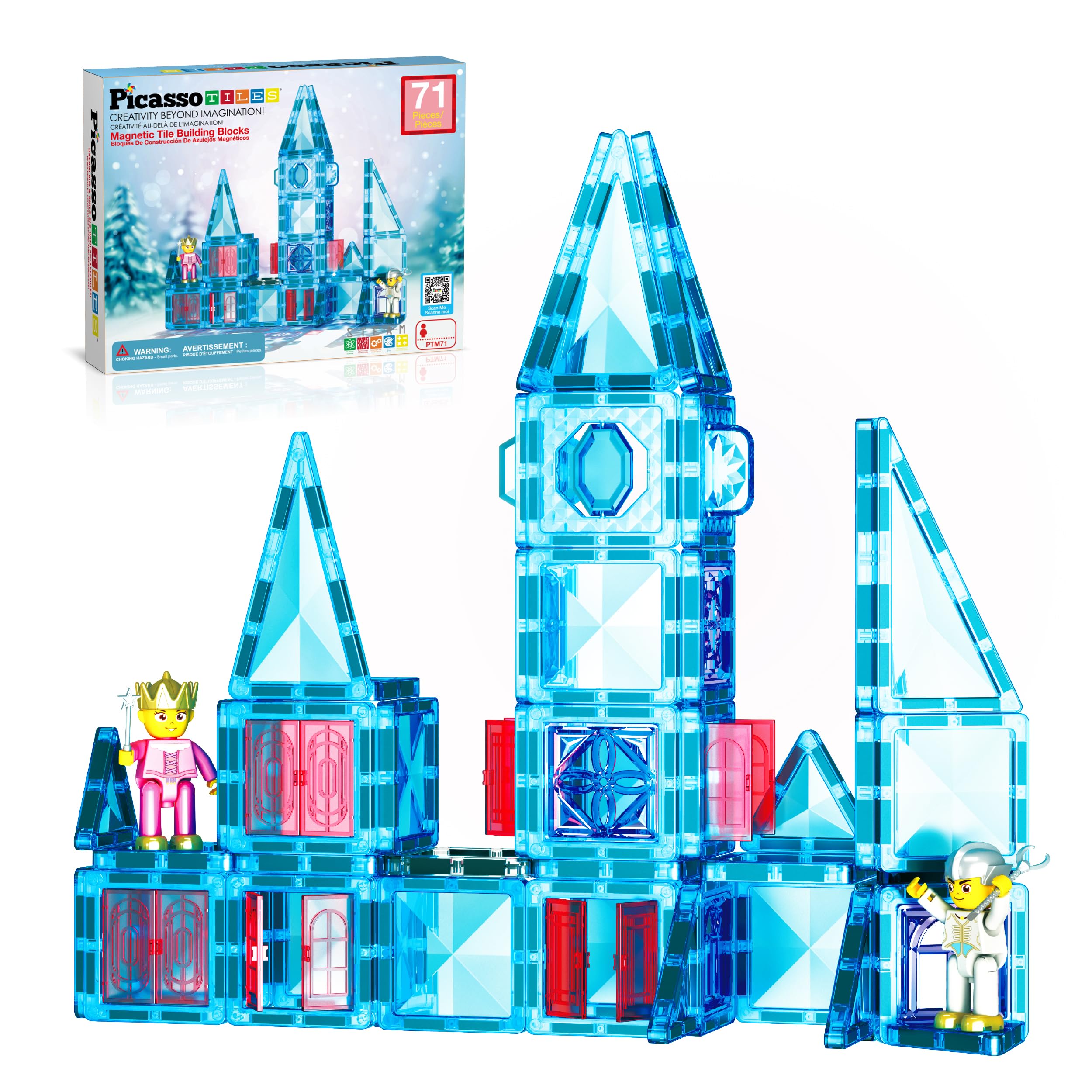 Bloques De Construcción Picassotiles Mini Diamond Winter Ice, 71 Unidades - Venta Internacional.