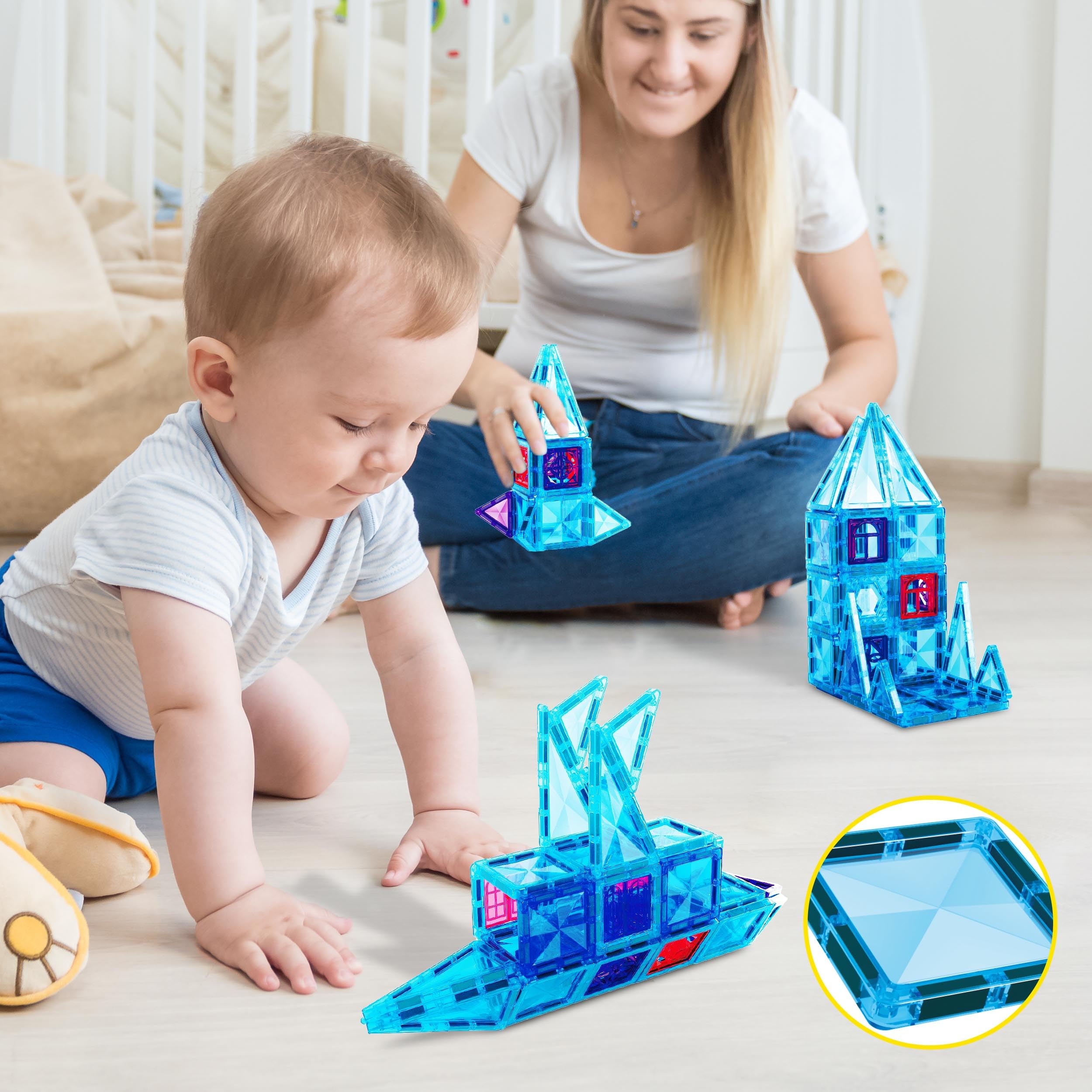 Foto 5 | Bloques De Construcción Picassotiles Mini Diamond Winter Ice, 71 Unidades - Venta Internacional.