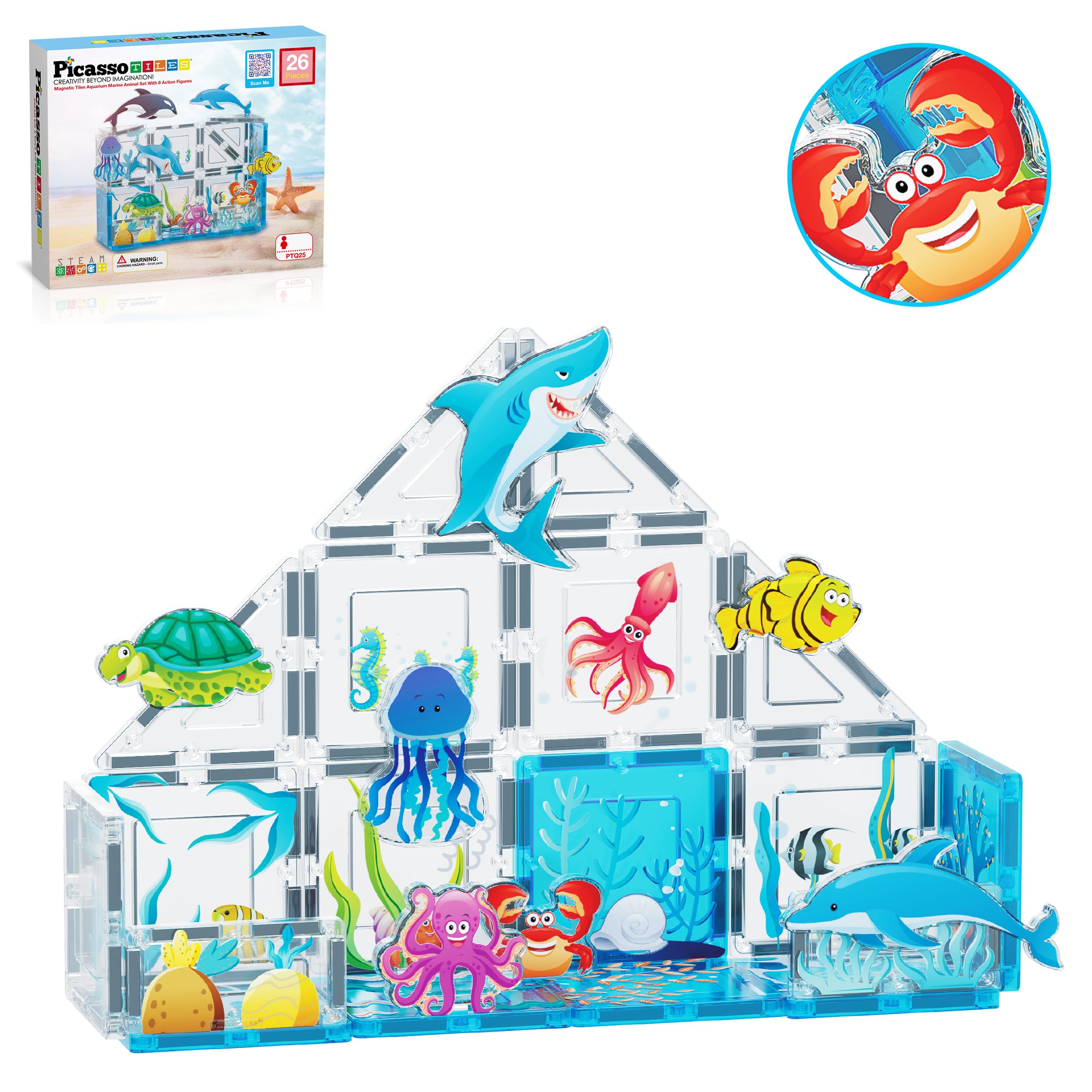 Building Blocks Picassotiles Marine Animal World +3 Años - Venta Internacional.