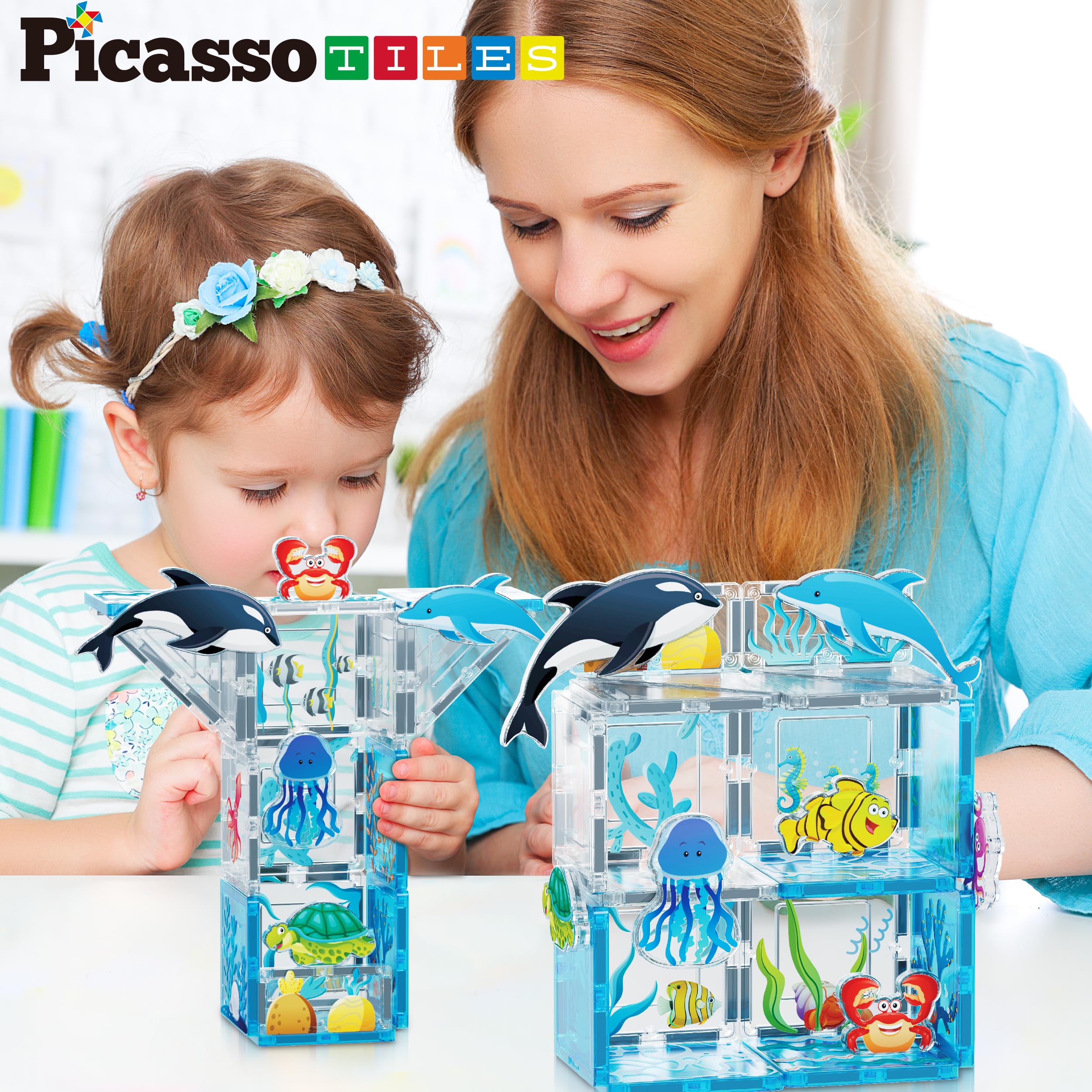 Foto 3 pulgar | Building Blocks Picassotiles Marine Animal World +3 Años - Venta Internacional.