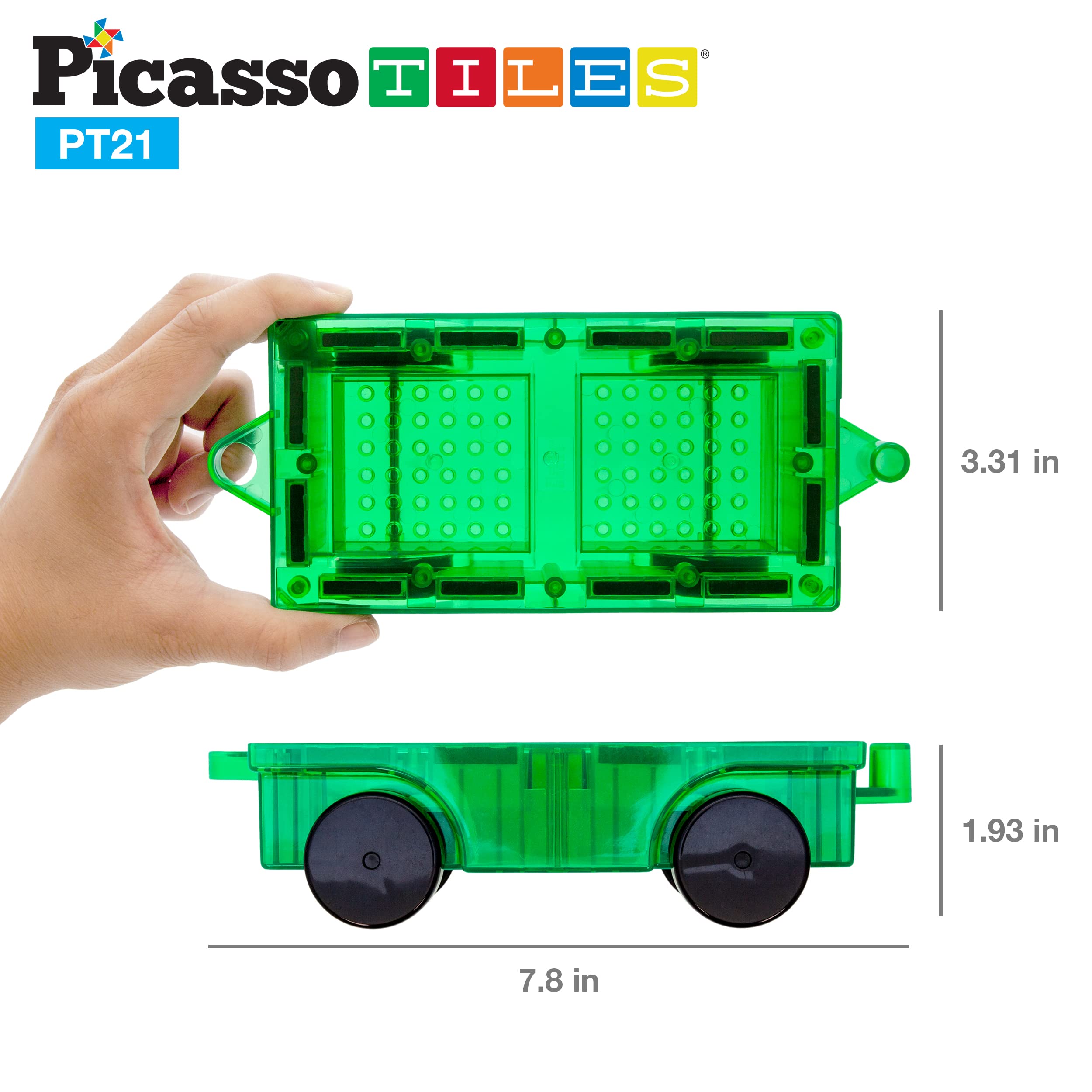 Foto 5 pulgar | Juego De Bloques De Construcción Magnéticos Para Expansión Para Automóviles Y Camiones, 2 Unidades - Venta Internac