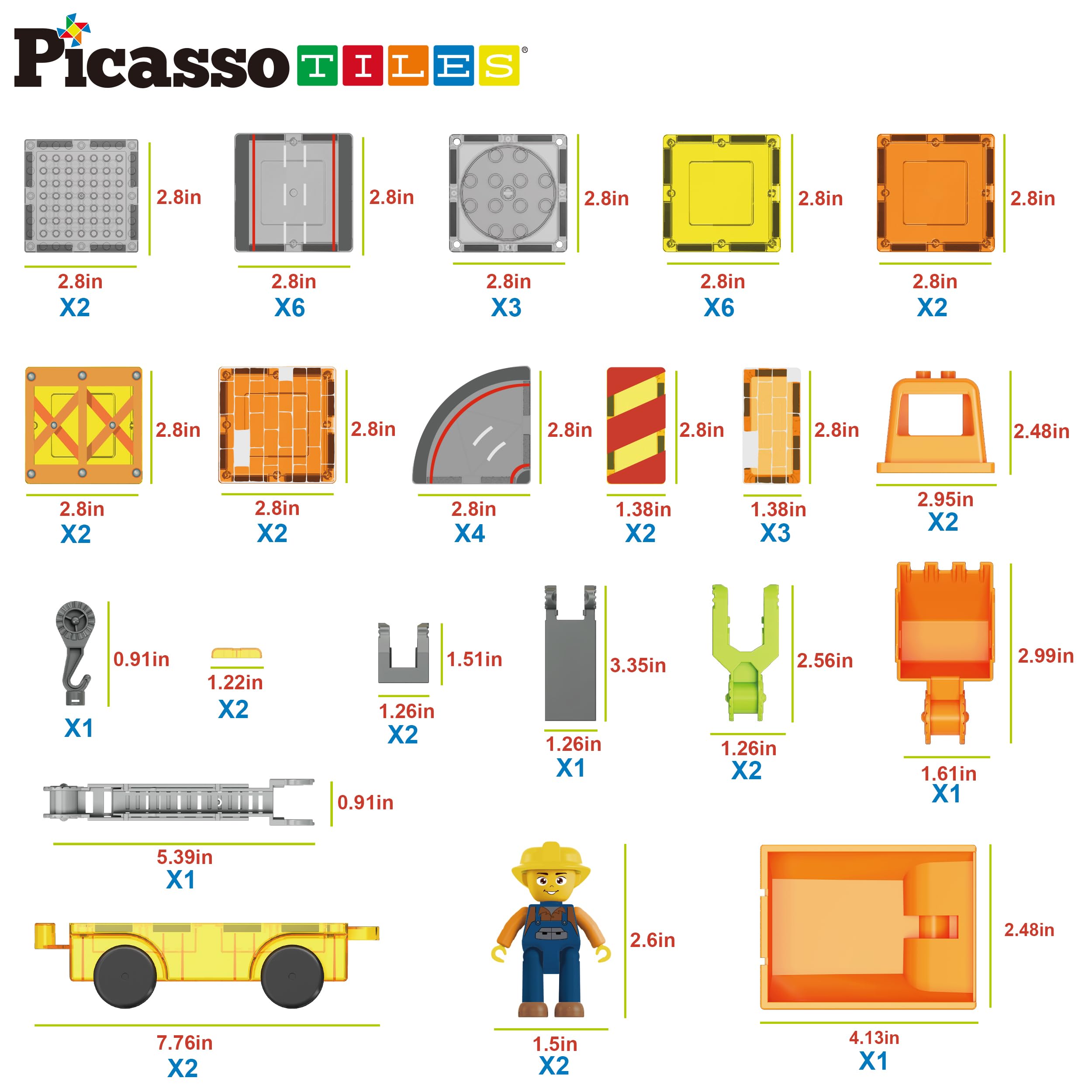 Foto 4 pulgar | Bloques De Construcción Picassotiles, Azulejos Magnéticos, Construcción 5 En 1 - Venta Internacional.