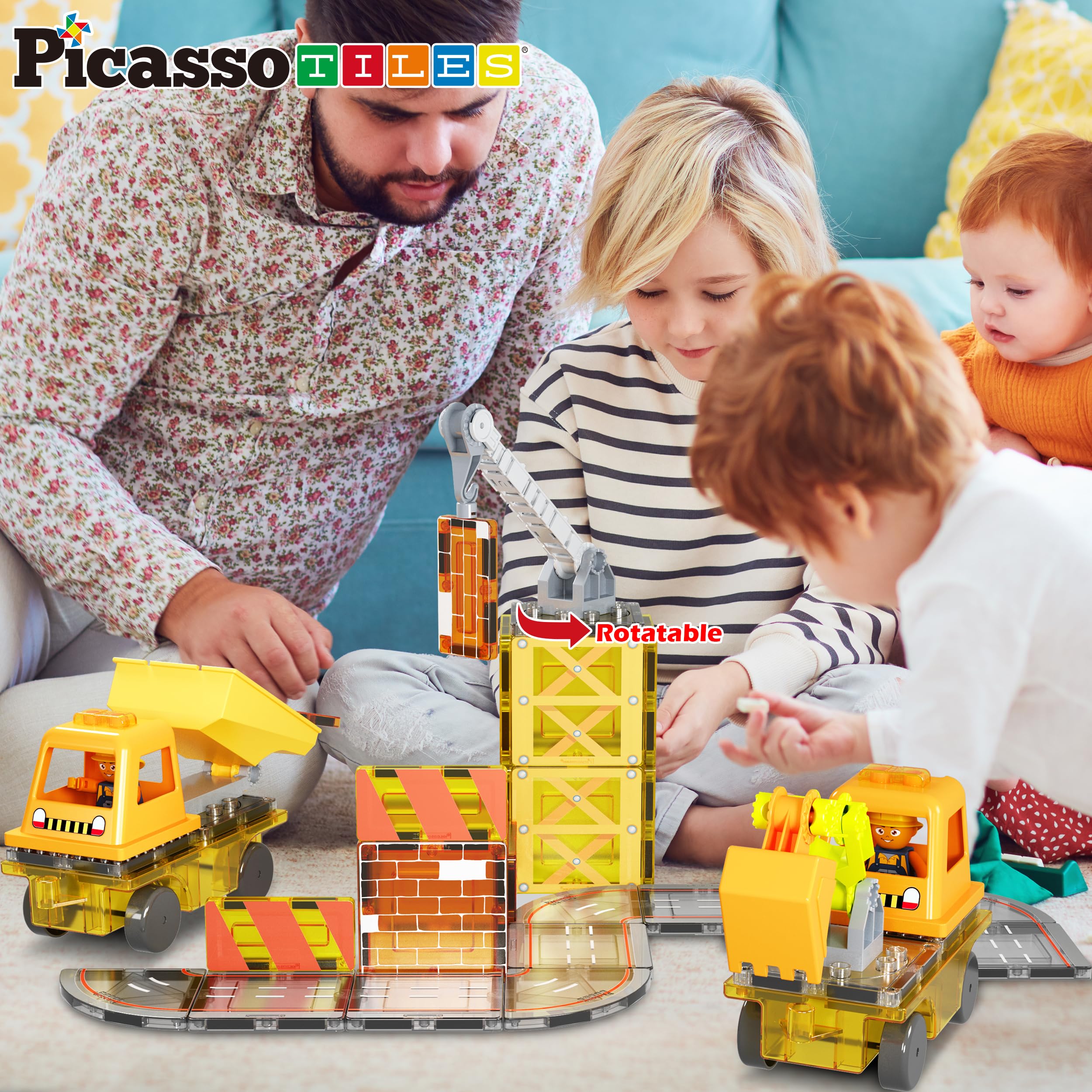 Foto 5 | Bloques De Construcción Picassotiles, Azulejos Magnéticos, Construcción 5 En 1 - Venta Internacional.