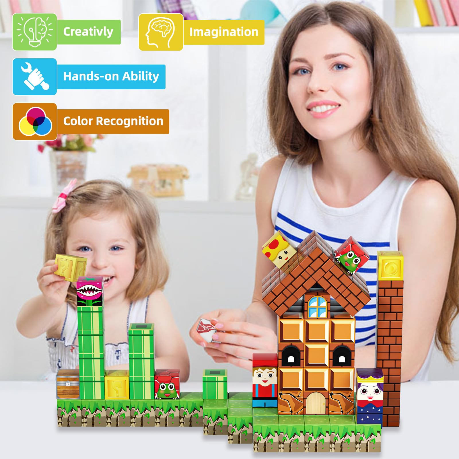 Foto 3 pulgar | Bloques de Construcción Magnéticos Doloowee - Venta Internacional