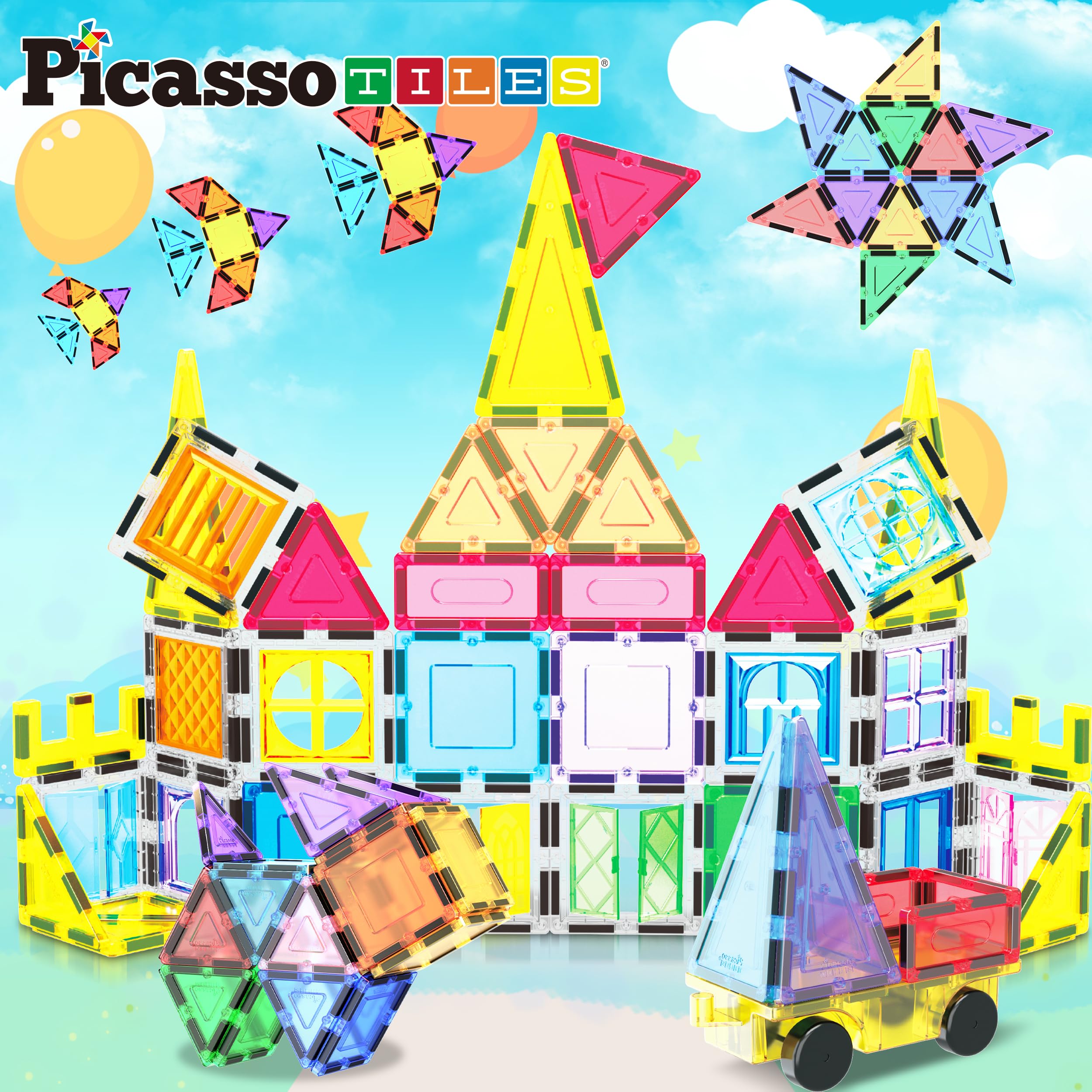 Foto 7 pulgar | Juego de Bloques de Construcción Magnetic Tiles Picassotiles Pt05 61 Piezas - Venta Internacional