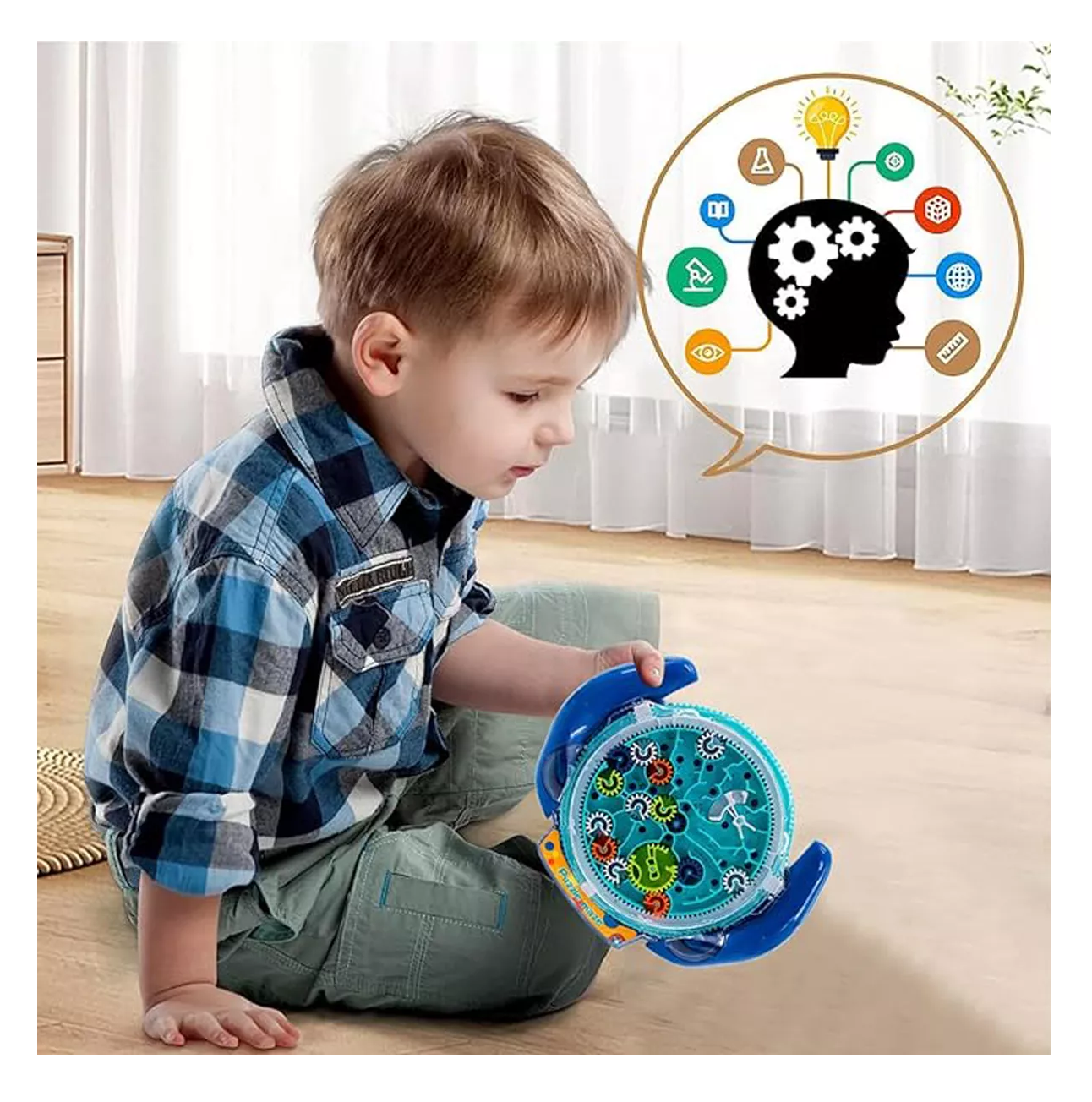 Foto 5 pulgar | Juguete Educativo Laberinto de Pinball Azul para Niños