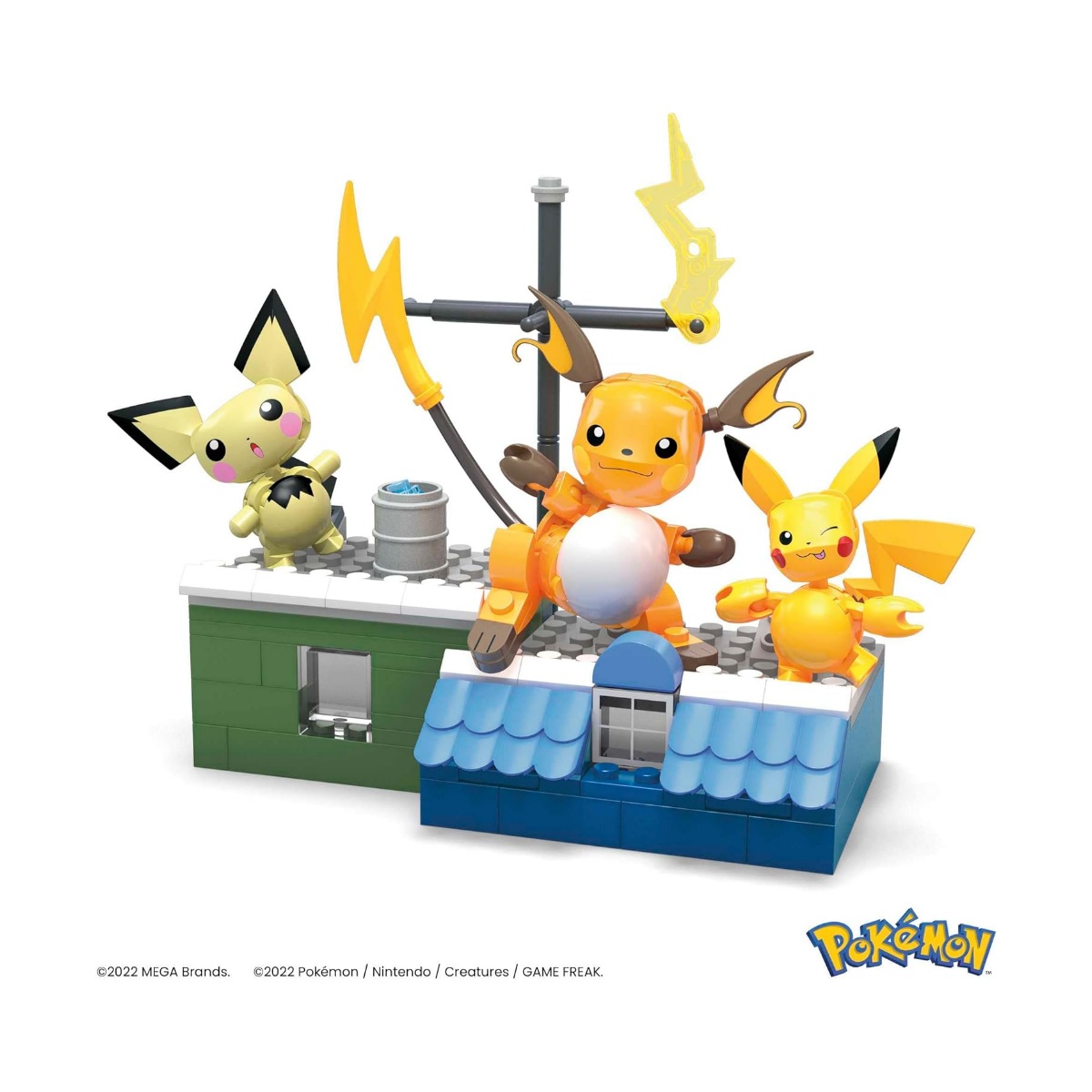 Foto 3 | Mega Juguete De Construcción Set De Evoluciones De Pikachu Hkt23 Mattel