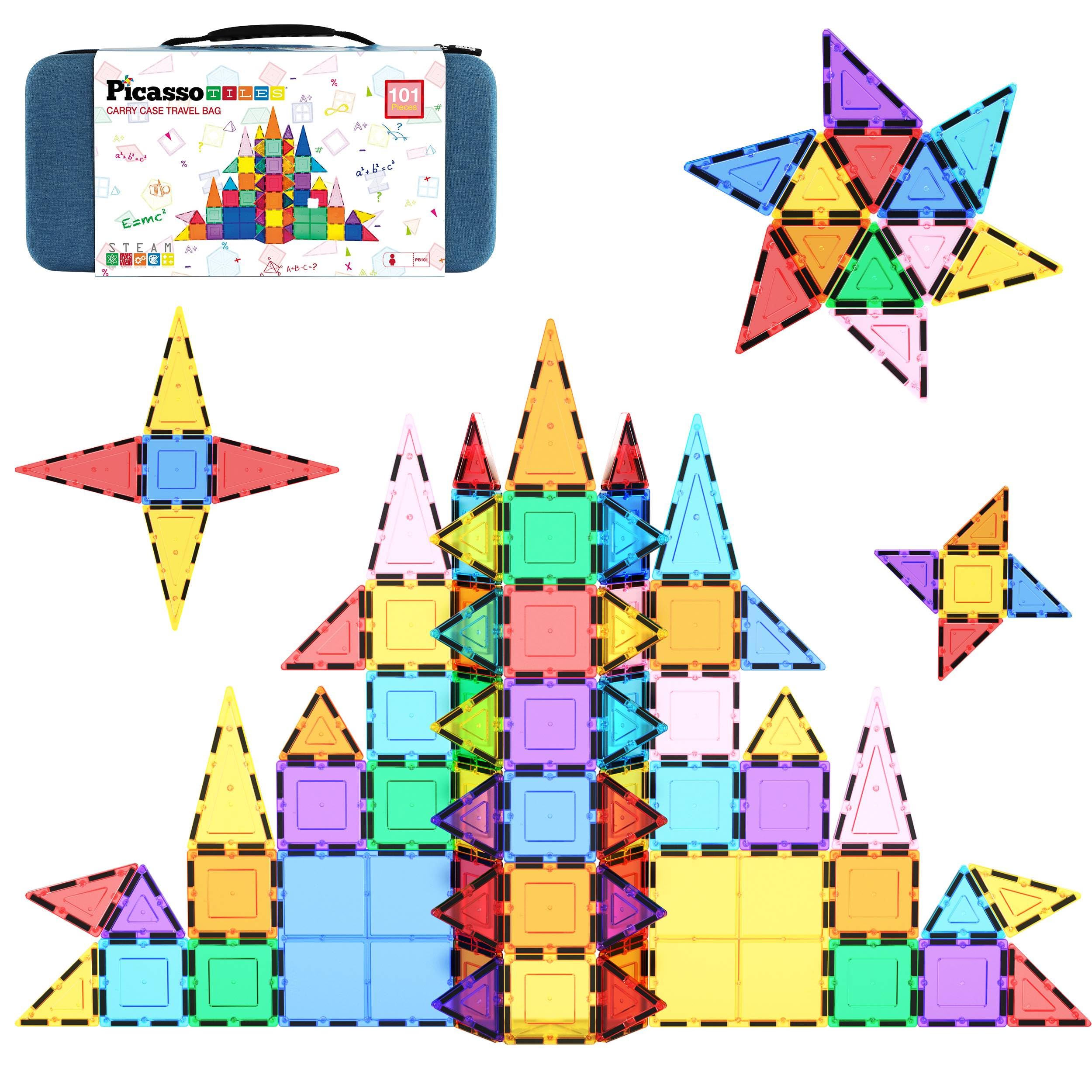 Foto 2 pulgar | Juego De Bloques De Construcción Magnéticos Picassotiles, 101 Piezas Con Estuche - Venta Internacional.